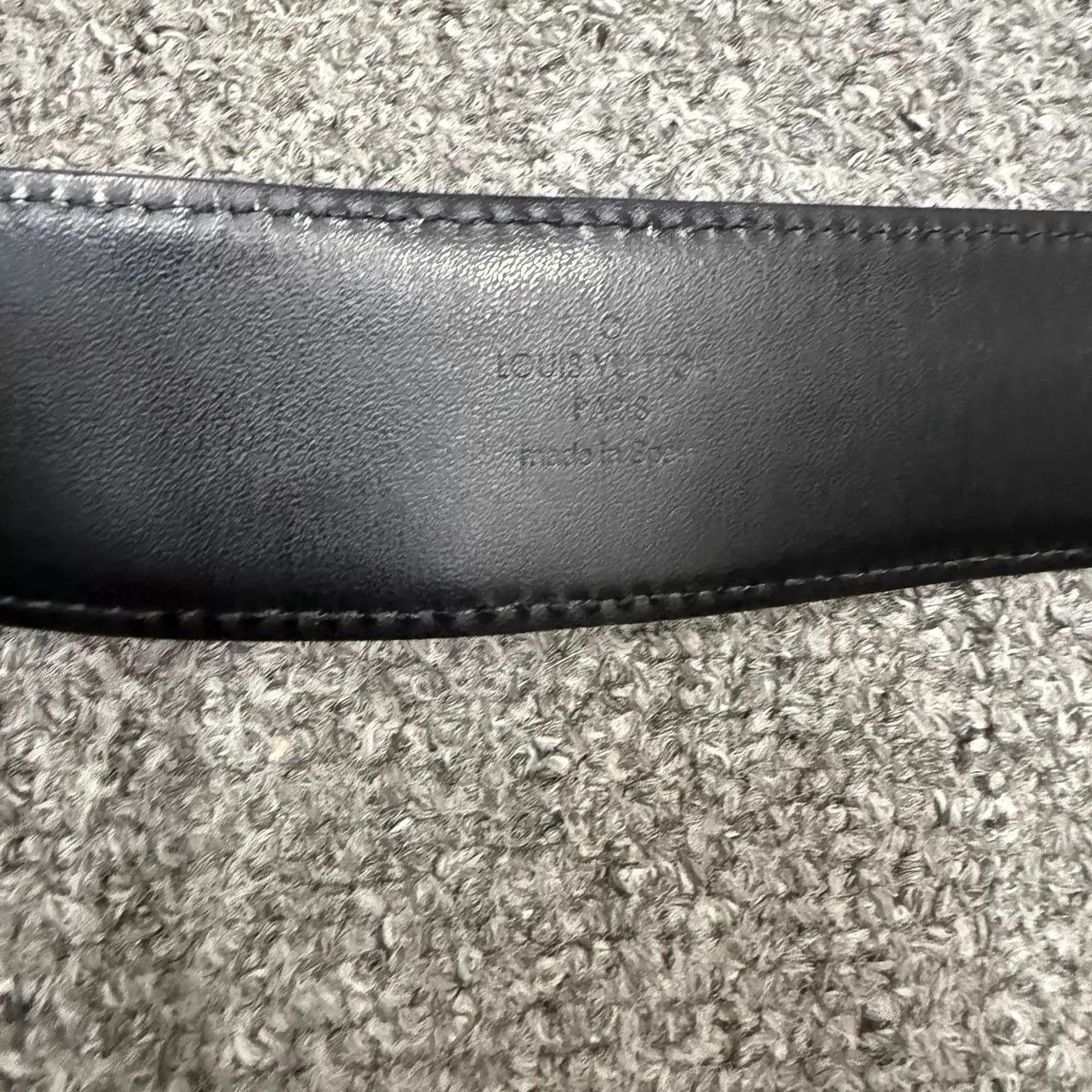 Louis Vuitton LV black monogram belt size 90 95 new Size ONE SIZE - 5 Thumbnail