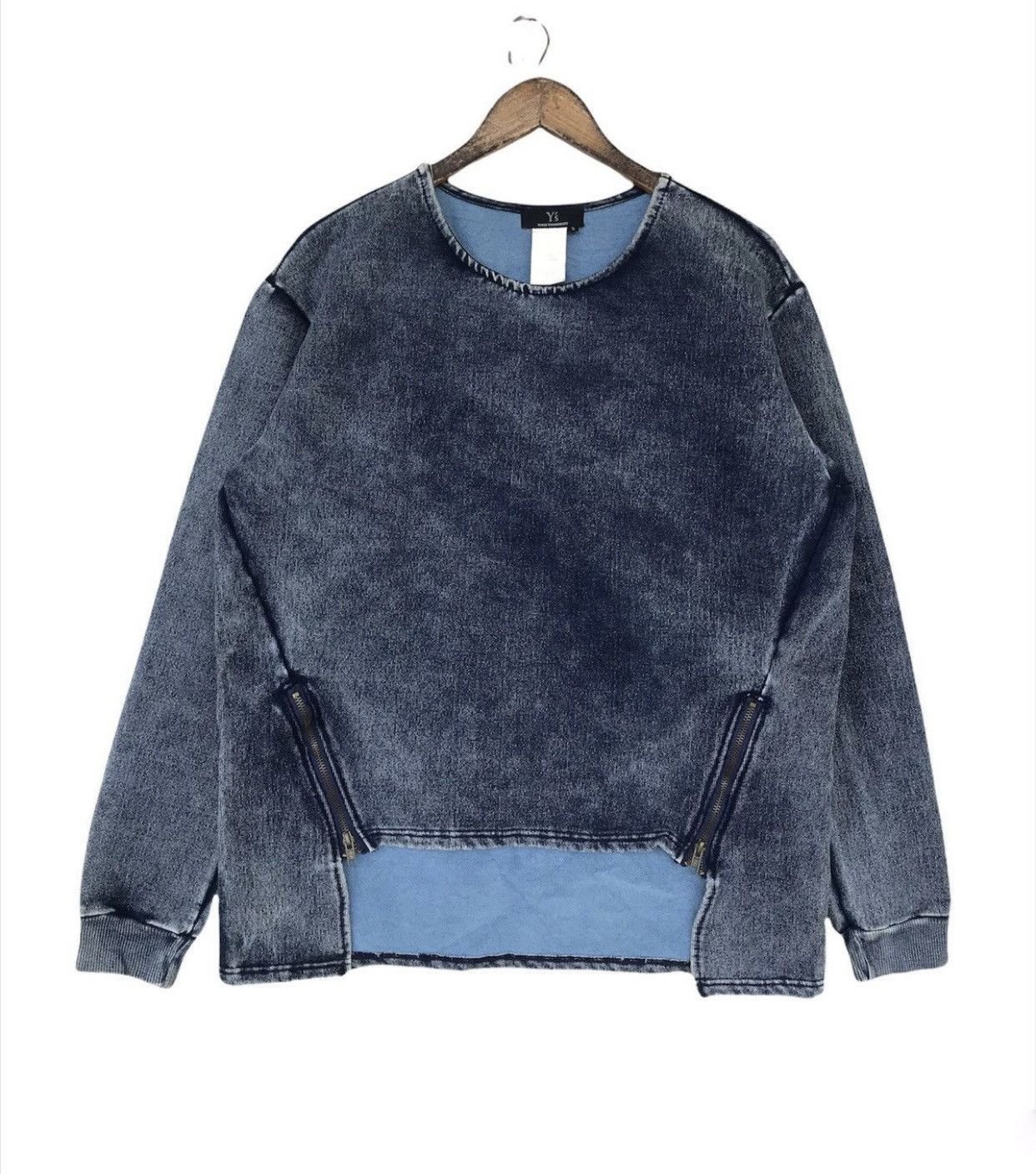 Yohji Yamamoto 💥Archive Yohji Yamamoto Indigo Shirt Size L / US 10 / IT 46 - 2 Thumbnail
