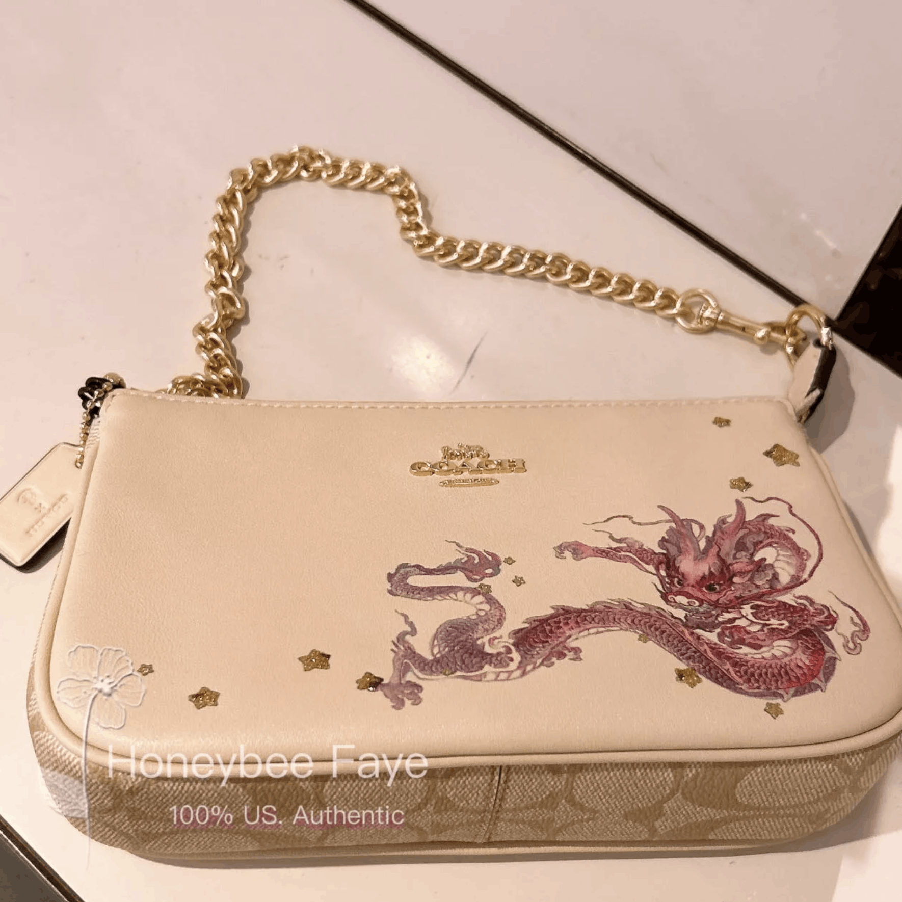 Coach New Year Nolita 19 With Chain And Dragon CQ072 Size ONE SIZE - 3 Thumbnail