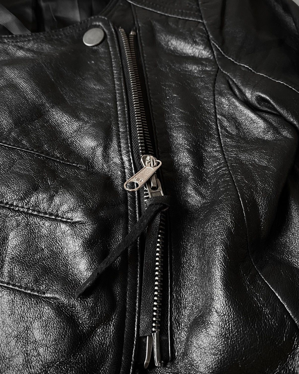 Japanese Brand Barak Biker Cropped Sheeskin Leather Jacket Size US S / EU 44-46 / 1 - 5 Thumbnail