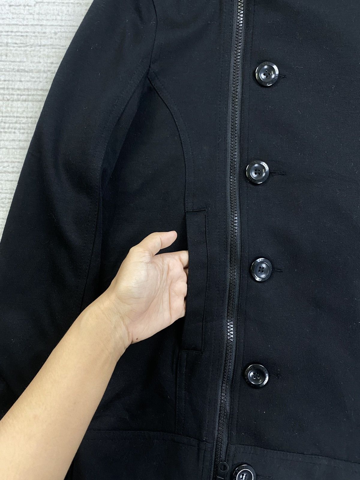 In The Attic Vintage In The Attic Double Collar Multibutton Punk Jacket Size US M / EU 48-50 / 2 - 7 Thumbnail