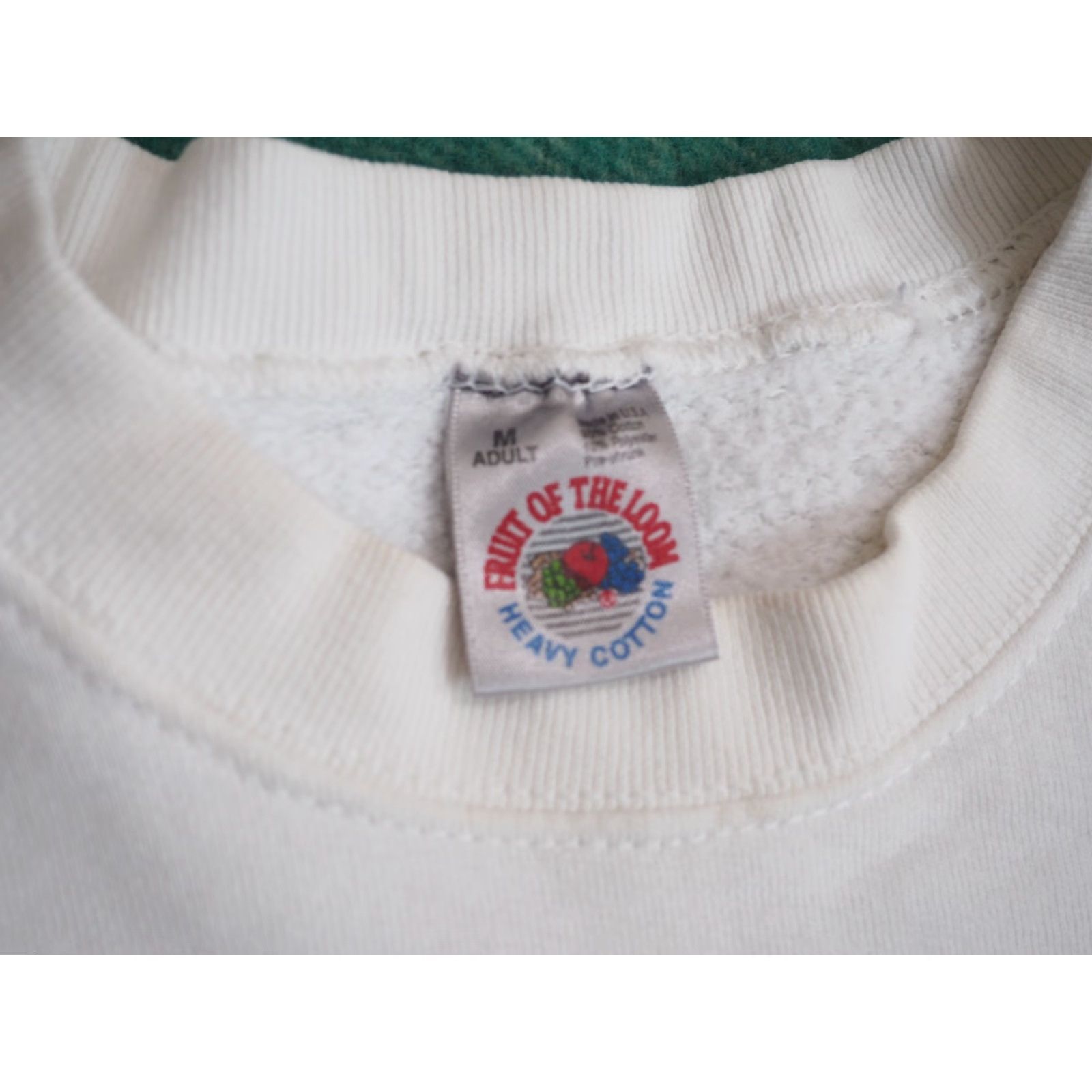 Fruit Of The Loom VINTAGE Fruit of the Loom Sweatshirt White Pullover 90s JIll Neal USA Graphic Print M Unisex Adults Crew Neck Long Sleeve Cotton Fleece Logo Size US M / EU 48-50 / 2 - 4 Thumbnail