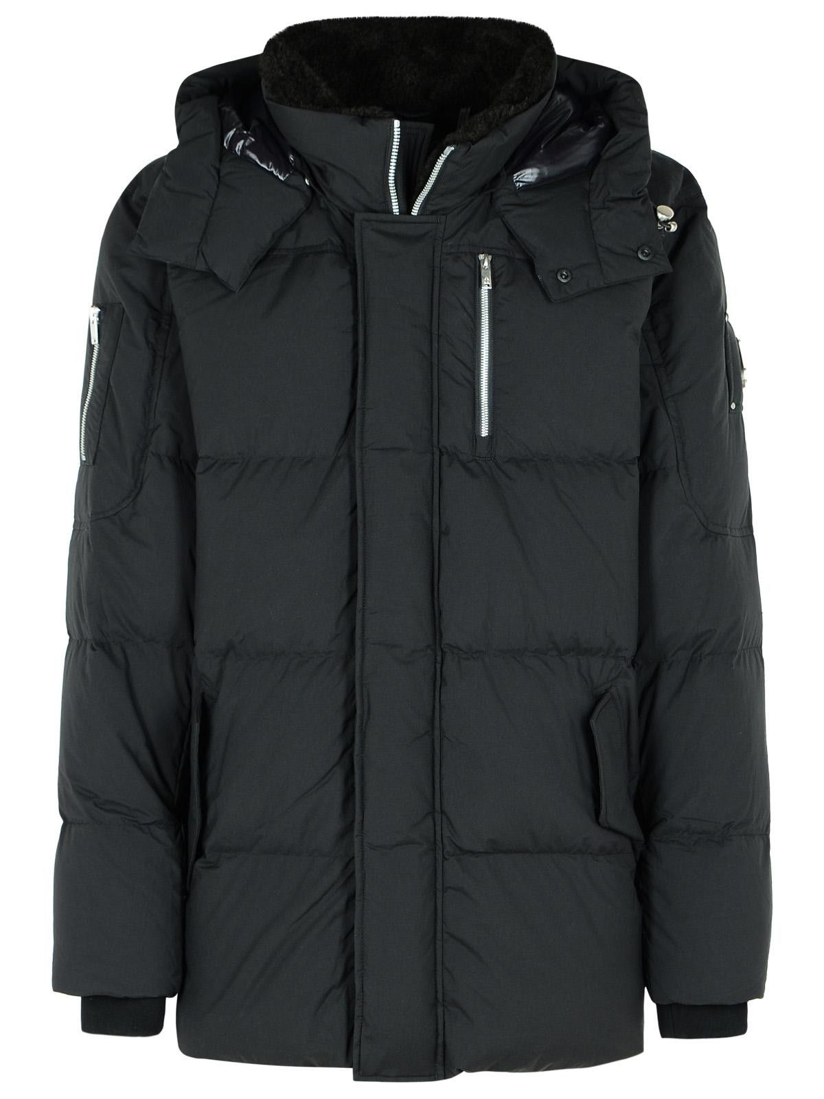 Moose Knuckles MOOSE KNUCKLES 'Everest 3Q' Black Nylon And Cotton Down Jacket Size US XL / EU 56 / 4 - 1 Thumbnail