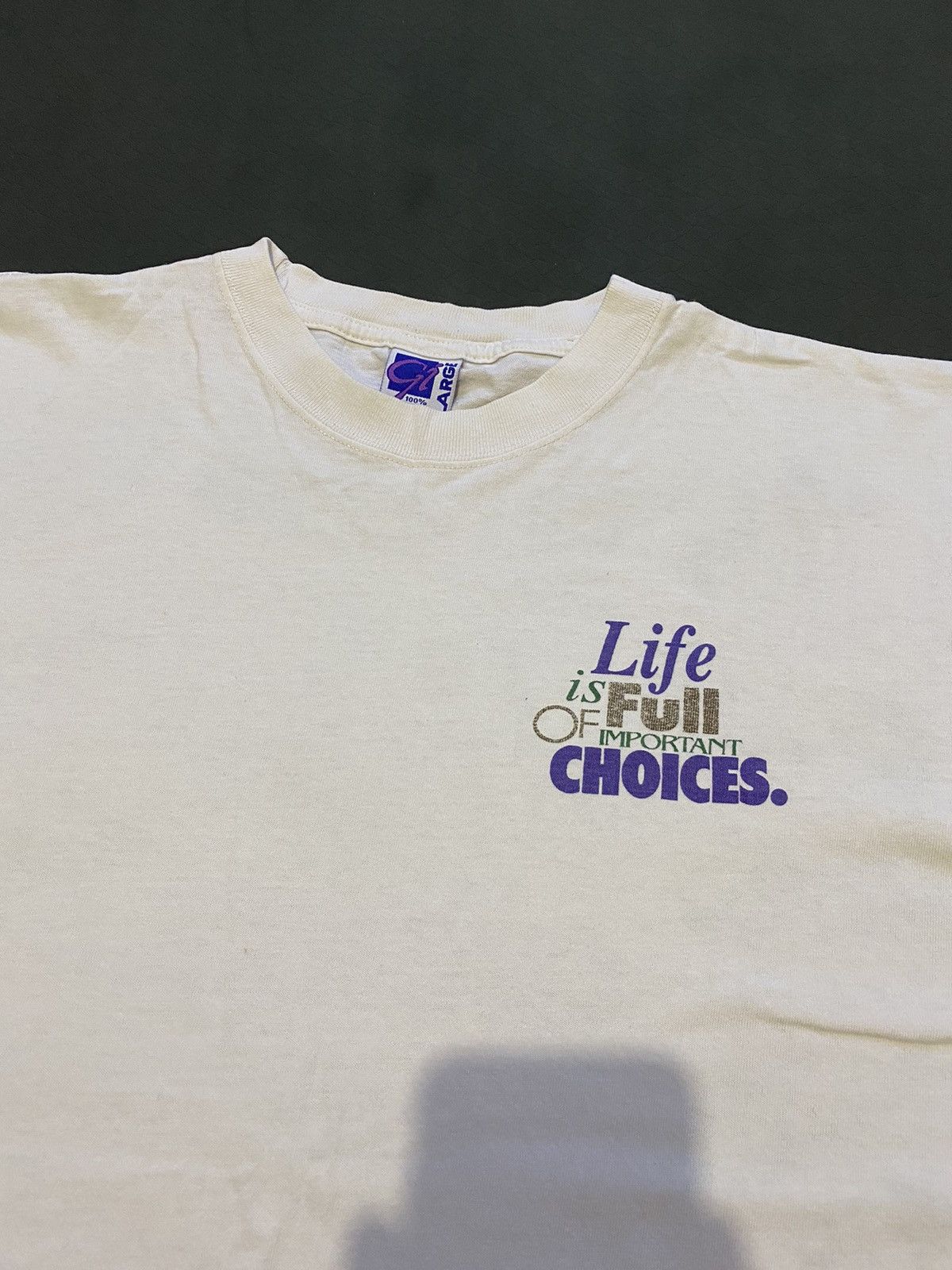 Vintage T shirt 1996 Life Is Full Of Important Choices Golf Country Size US L / EU 52-54 / 3 - 3 Thumbnail