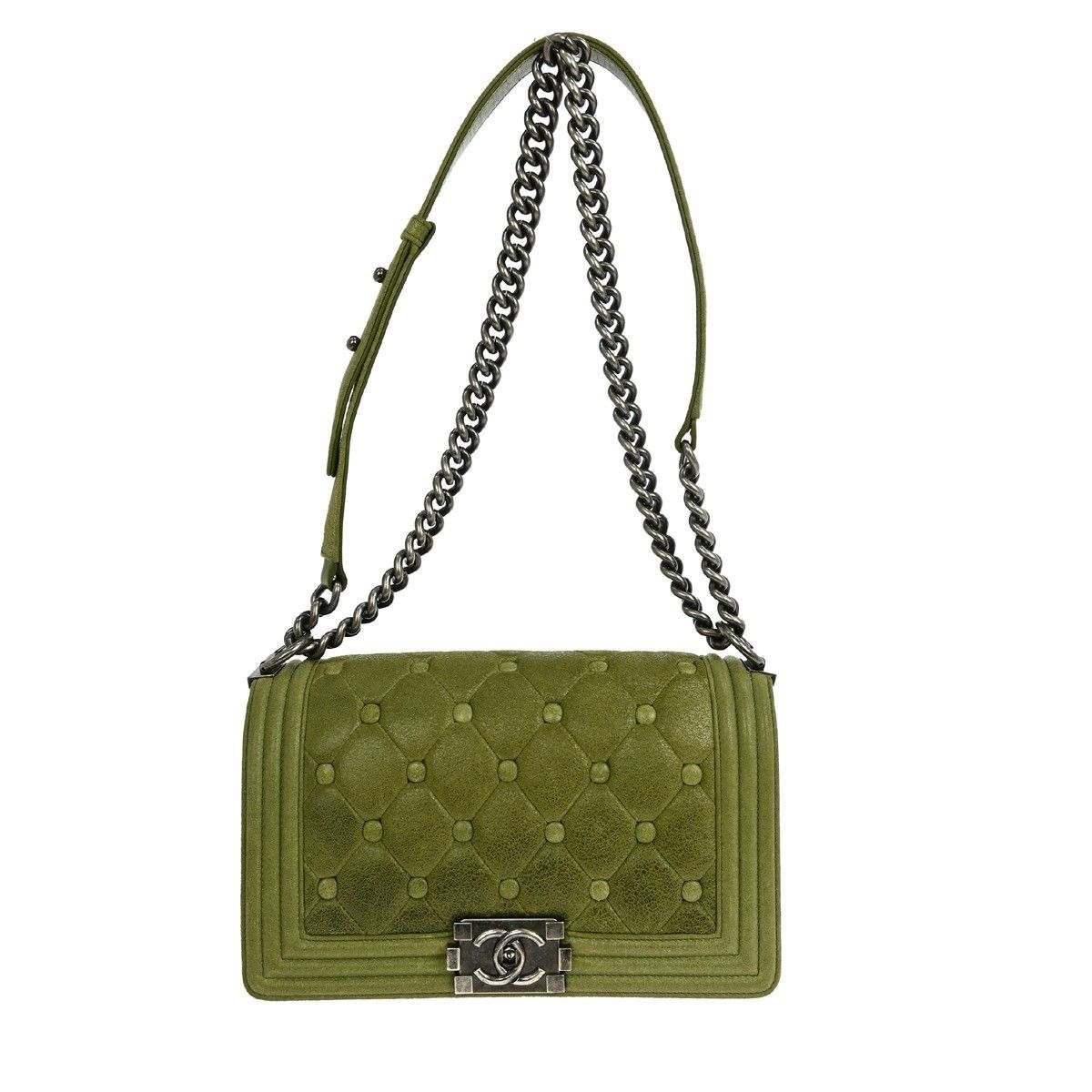 Chanel Chanel Celtic Boy Flap Bag Chesterfield Padding Goatskin Size ONE SIZE - 1 Thumbnail