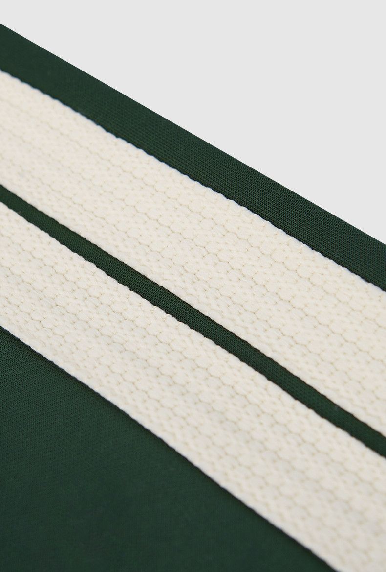 Japanese Brand × Jean Vintage Green Striped Track Pants Size US 27 - 4 Thumbnail