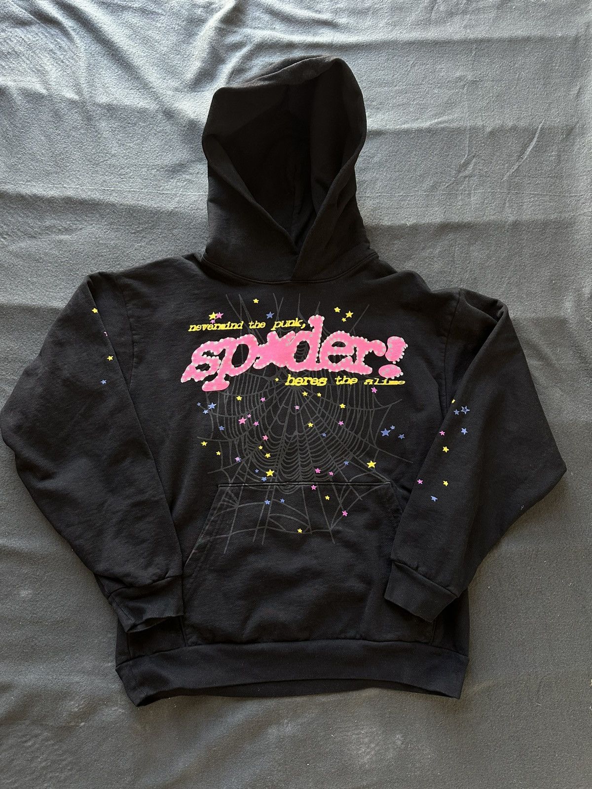 Sp5der Sp5der pink v2 hoodie Black Size US L / EU 52-54 / 3 - 1 Thumbnail