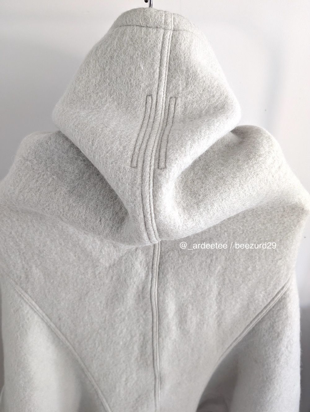 Rick Owens *NEW* ALPACA/WOOL COWL NECK PONCHO COAT FW22 $2,590 42IT Size M / US 6-8 / IT 42-44 - 9 Thumbnail