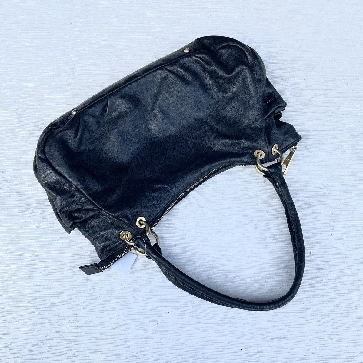 Emanuel Ungaro × Ungaro Paris Black Soft Leather Vintage Ungaro Bag Size ONE SIZE - 6 Thumbnail
