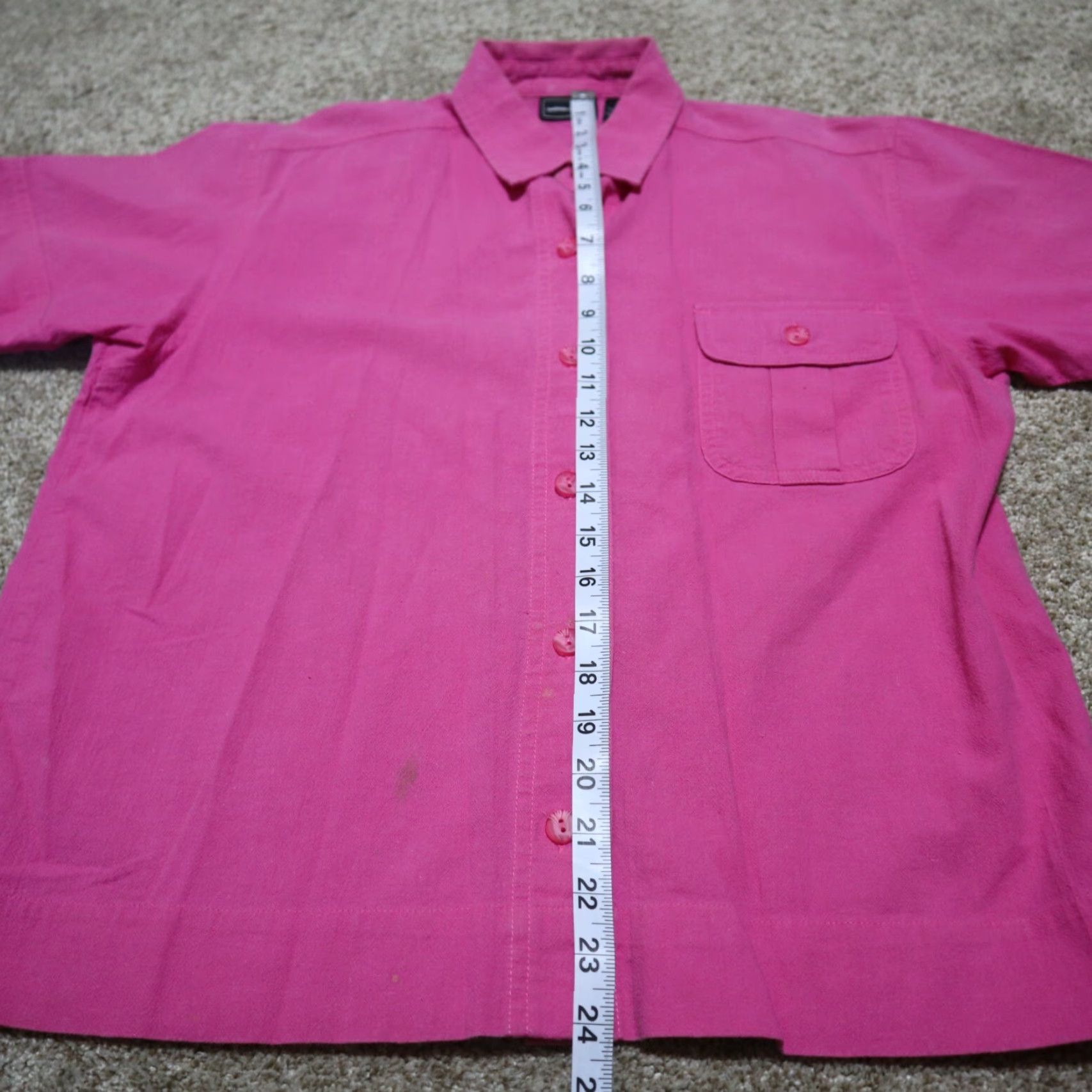 Vintage Bobbie Brooks Shirt Pink Button Up Short Sleeve 100% Cotton Size M Women's Size M / US 6-8 / IT 42-44 - 7 Thumbnail