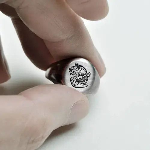 Jewelry Animal Boar Pattern Ring Size ONE SIZE - 1 Thumbnail
