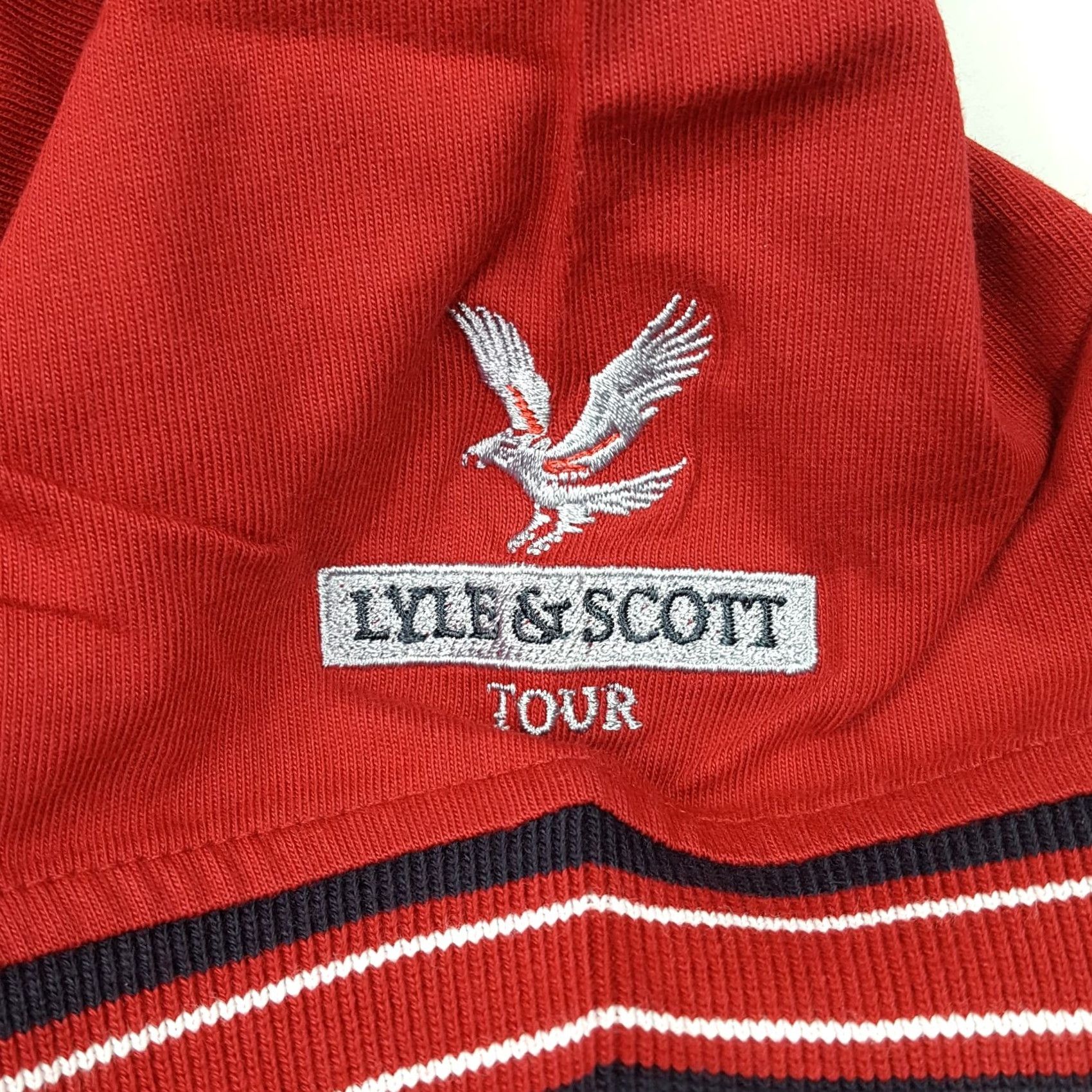 Lyle & Scott VINTAGE Lyle & Scott Golf Red Men's Size L Polo Shirt Short Sleeve Casual Shirt Polo Size US L / EU 52-54 / 3 - 3 Thumbnail