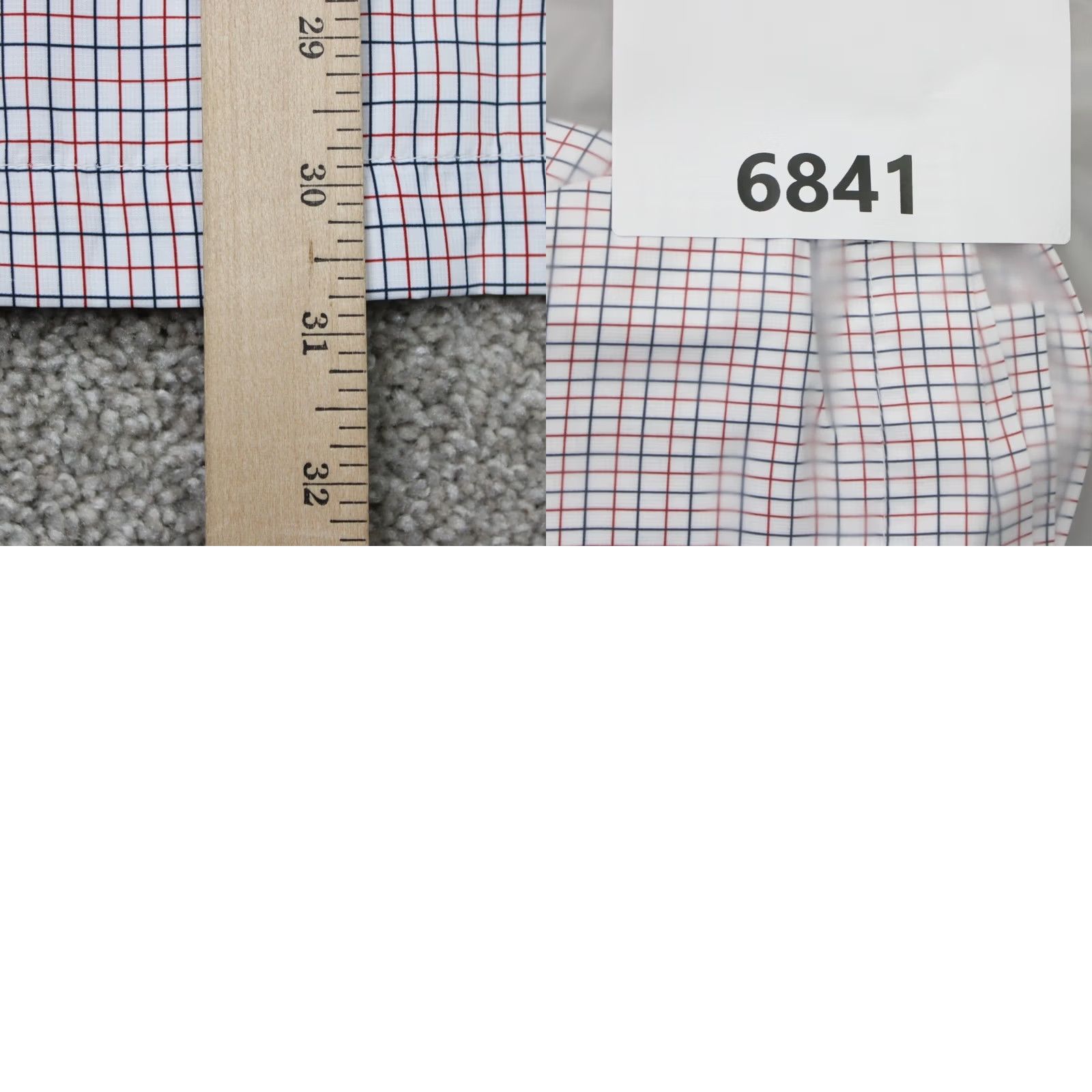 Habitat Habit Shirt Mens Small Red Button-Up Shirt with Pocket Short Sleeve Check Pattern Vintage No Size US S / EU 44-46 / 1 - 9 Thumbnail