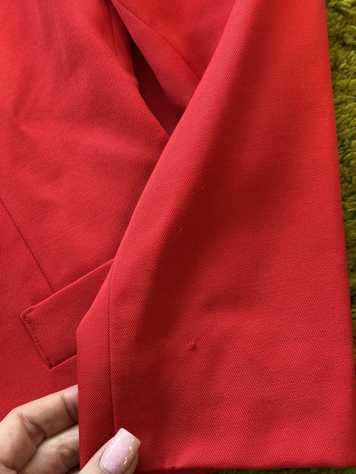 Christian Dior Monsieur × Vintage Dior 1980s archive vintage red 100% wool blazer jacket Size M / US 6-8 / IT 42-44 - 7 Thumbnail