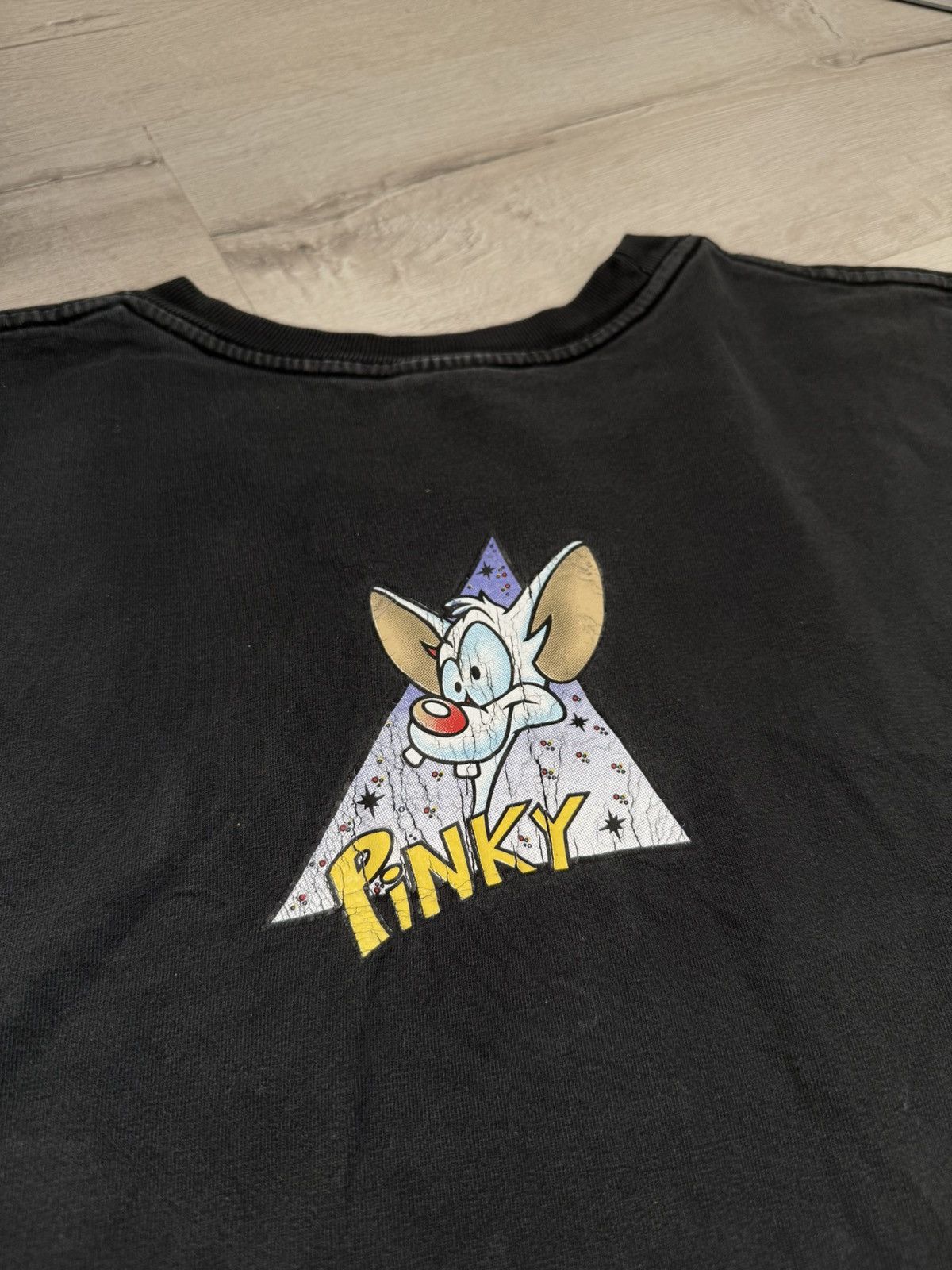 Cartoon Network × Vintage × Warner Bros Archive 90s Pinky & The Brain Angry Faded T-shirt Distressed Size US XL / EU 56 / 4 - 11 Thumbnail