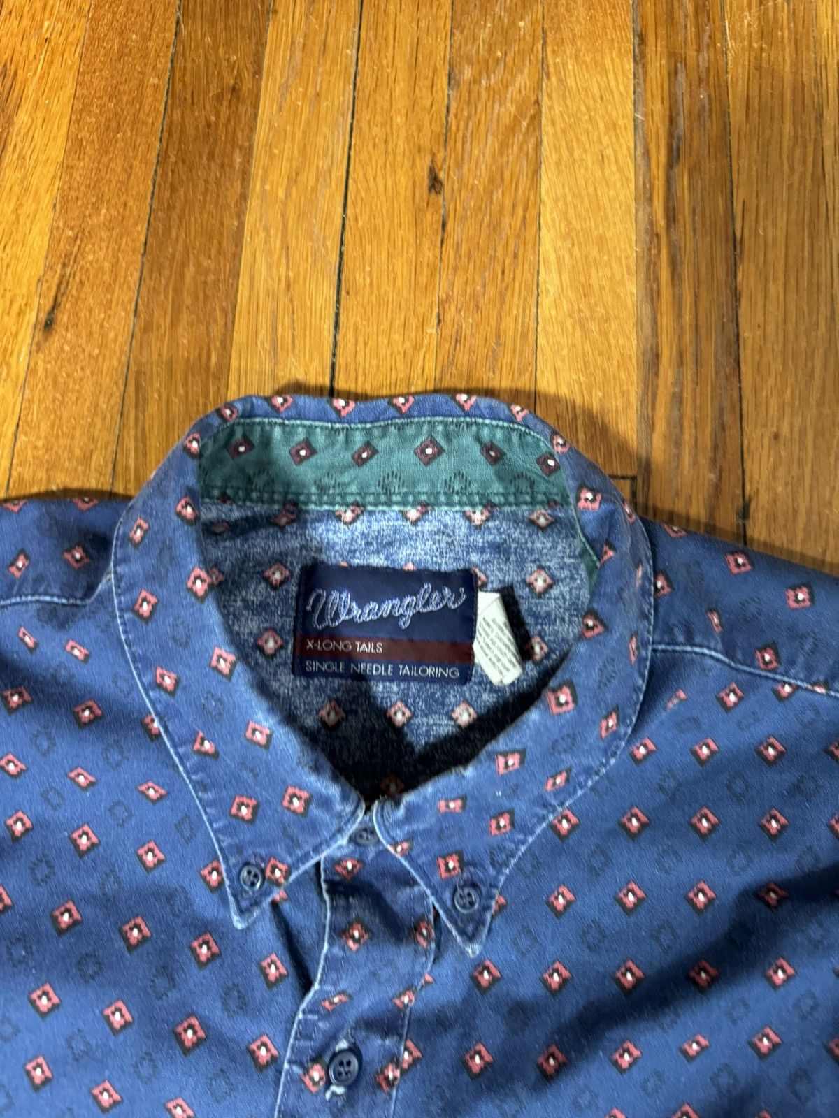 Vintage × Wrangler Vintage Wrangler Western Wear Shirt Size US XL / EU 56 / 4 - 3 Thumbnail