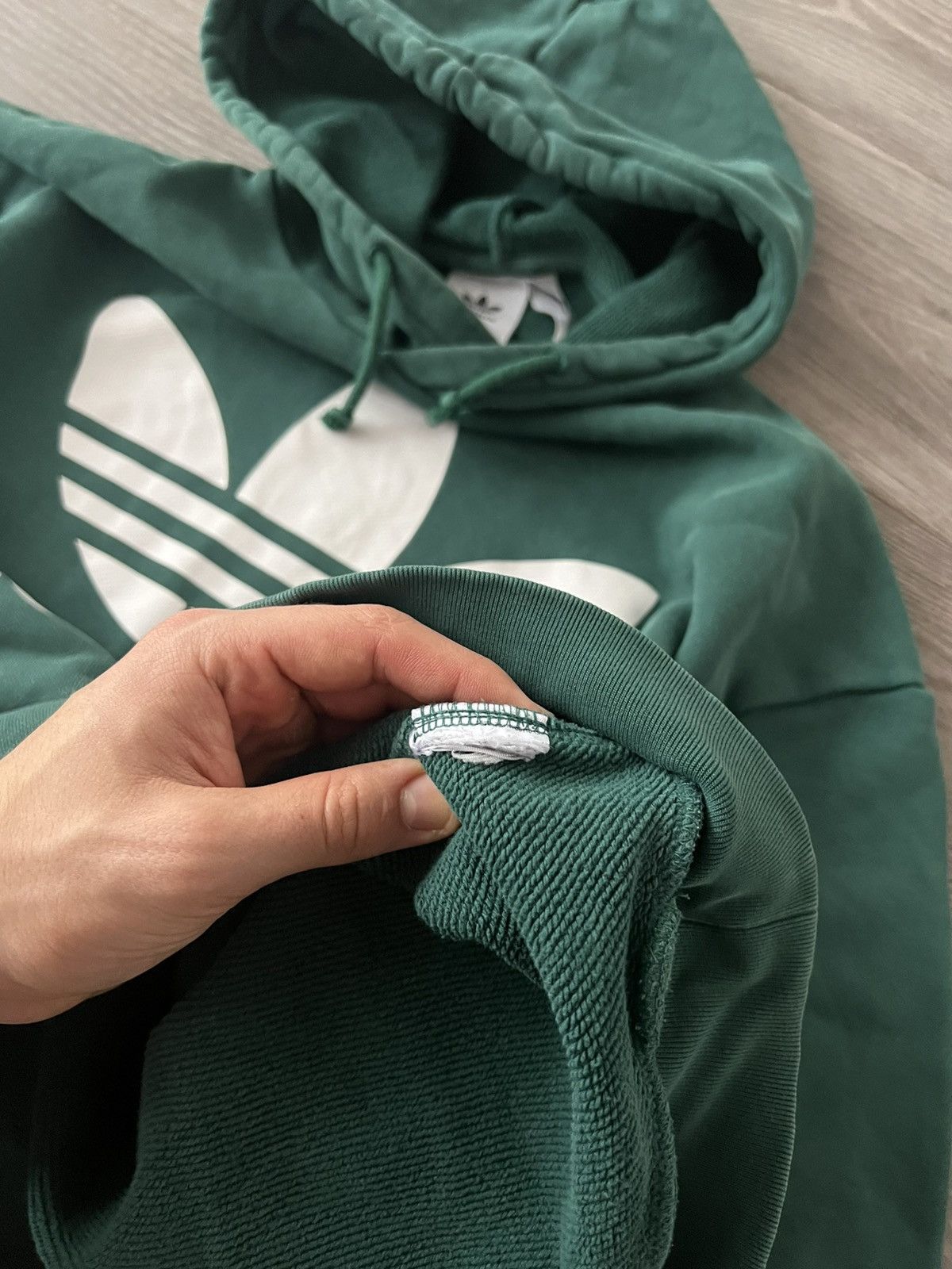Adidas ‼️Adidas Big Logo Heavy Hard Cotton Oversized Hoodie‼️ Size US XS / EU 42 / 0 - 14 Thumbnail