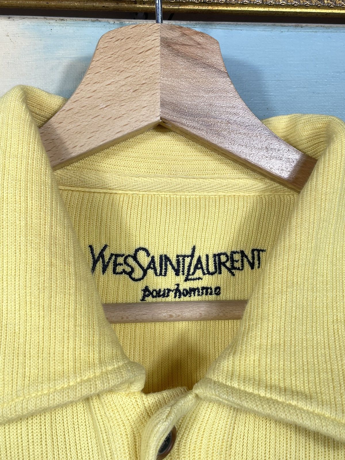 Designer × Vintage × Yves Saint Laurent Yves Saint Laurent YSL vintage 90s polo sweatshirt crewneck Size US XL / EU 56 / 4 - 6 Thumbnail