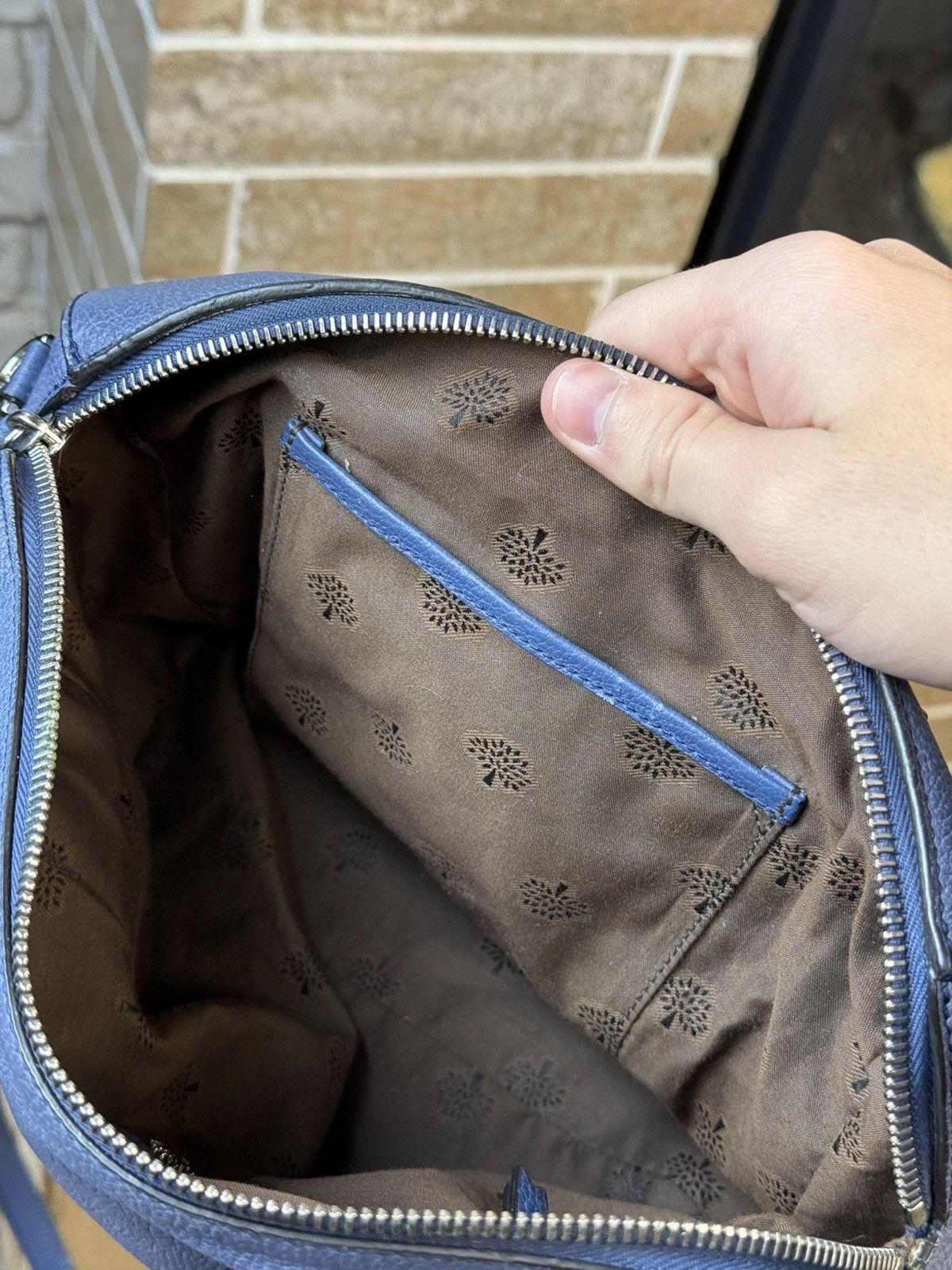 Mulberry Mulberry Leather Blue Del Rey Top Handle Bag Size ONE SIZE - 21 Thumbnail