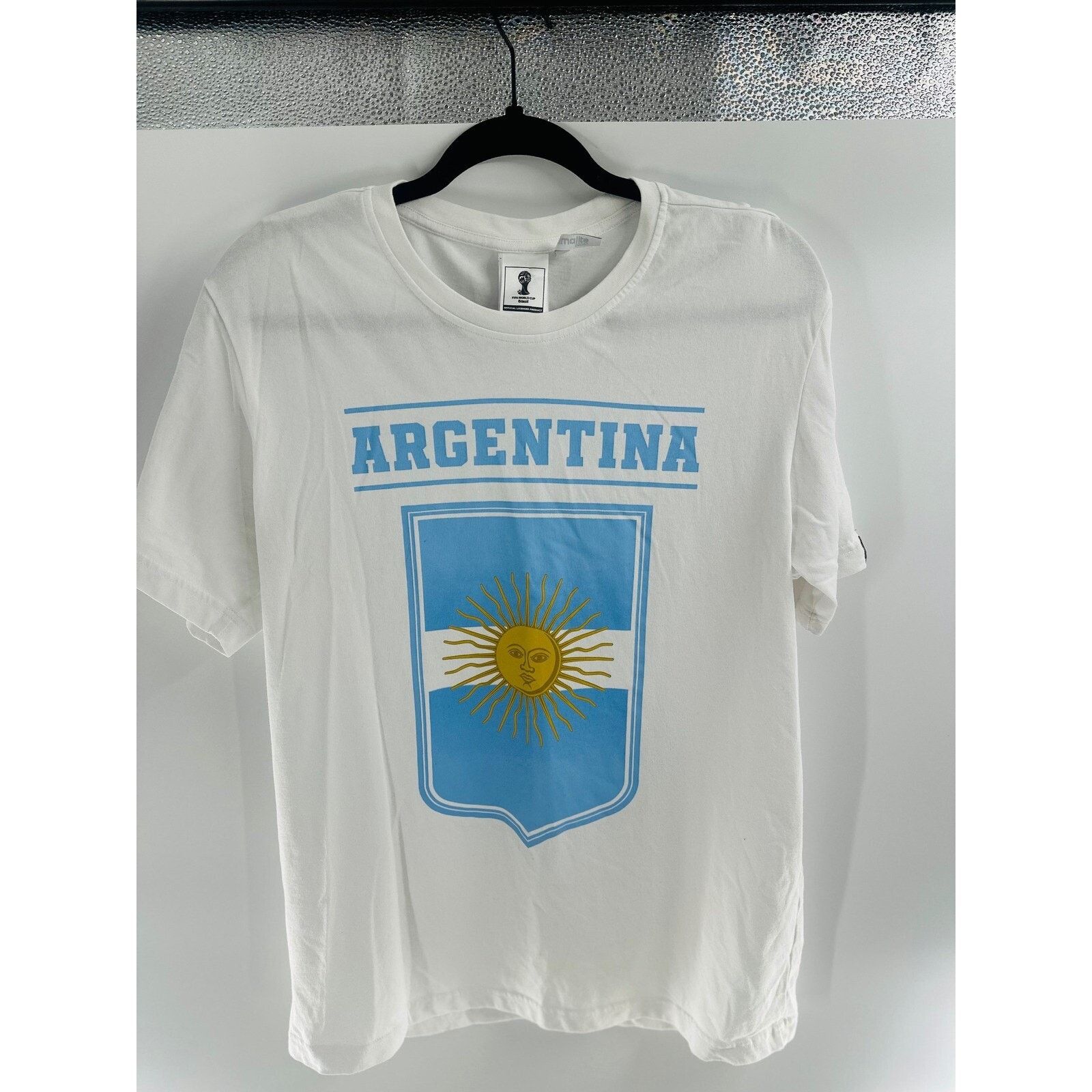 Adidas Adidas Argentina FIFA World Cup Brazil Graphic Tee Mens Tee Size US M / EU 48-50 / 2 - 2 Thumbnail