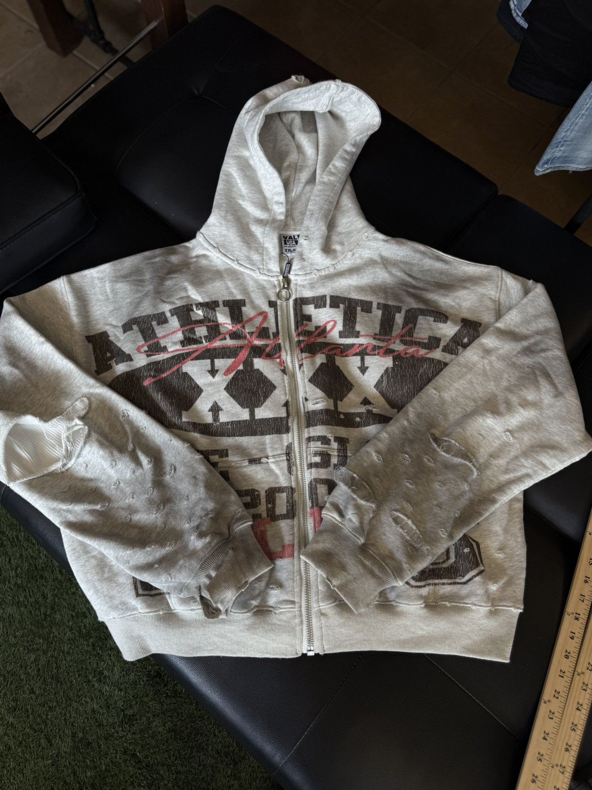 Vale Valley Destroyer Hoodie Distressed Size XXL (NEW)