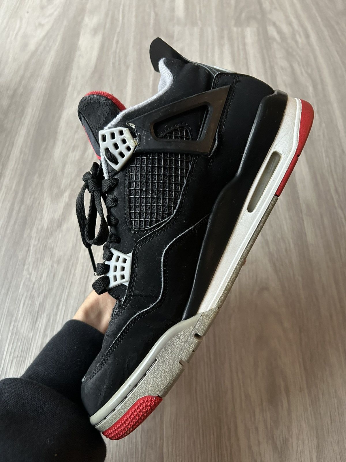 Jordan Brand Air Jordan Retro 4 Bred 2019 Size 10 Size US 10 / EU 43 - 9 Thumbnail