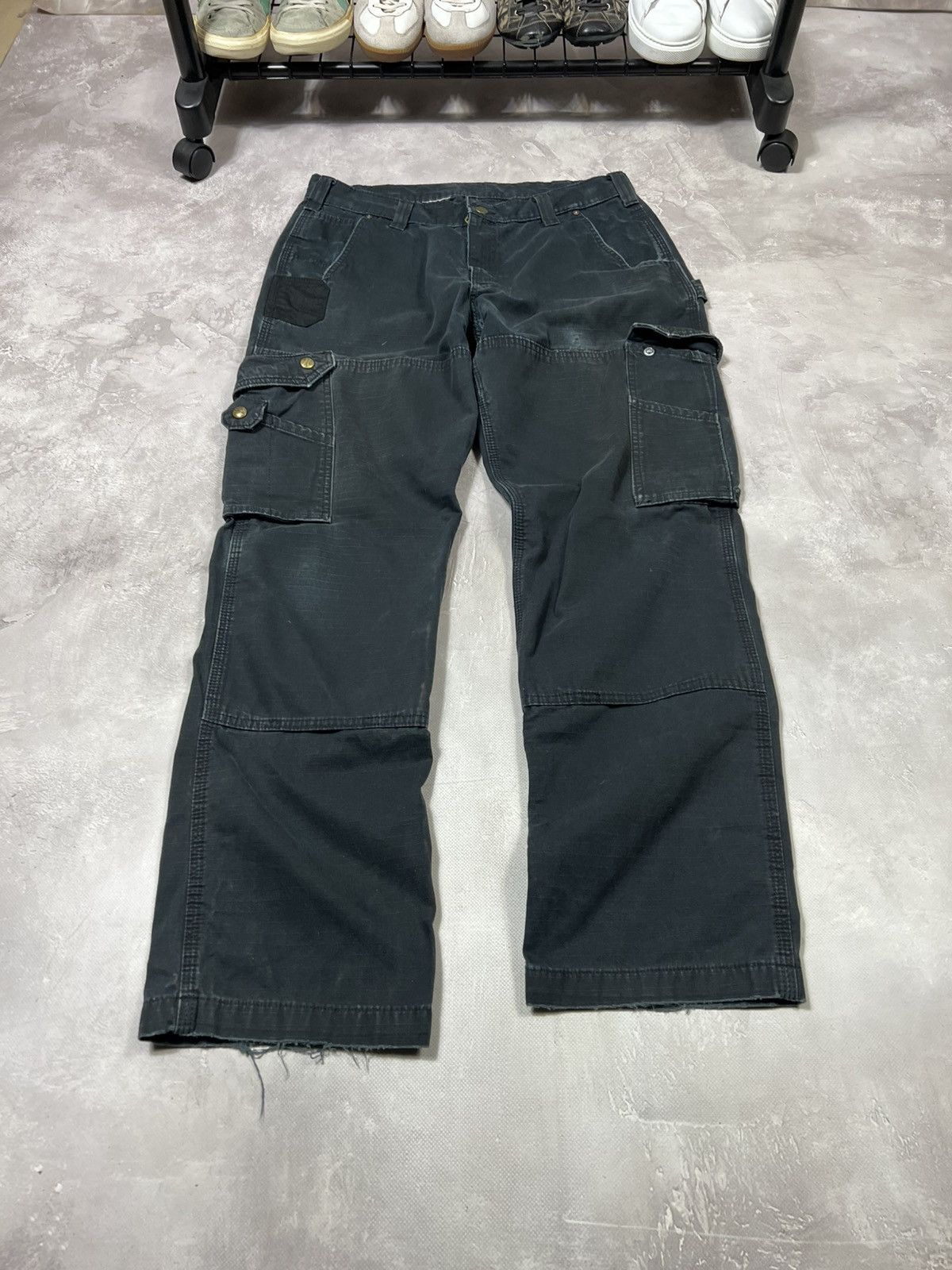 Carhartt Vintage Carhartt Distressed Workwear Baggy Cargo Pants Size US 32 / EU 48 - 9 Thumbnail