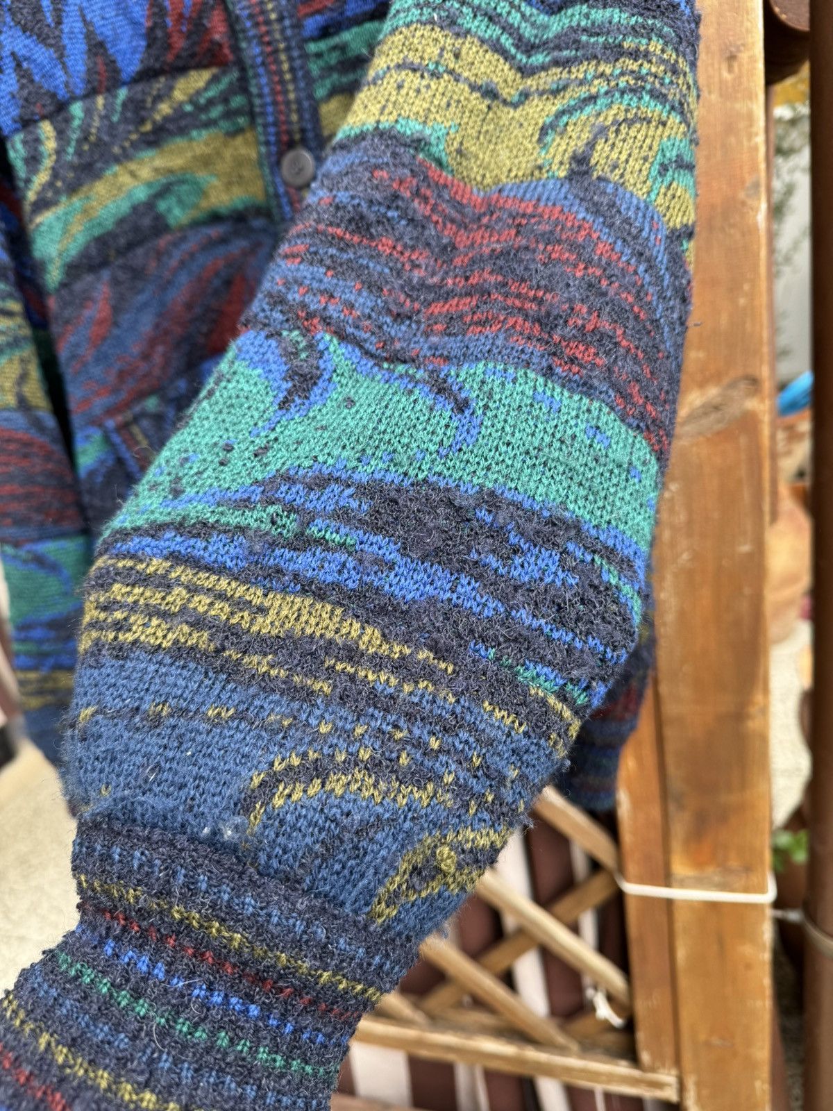 Missoni × Vintage Missoni bomber jacket 80s two sides blue wool/mohair/alpaca Size US L / EU 52-54 / 3 - 5 Thumbnail