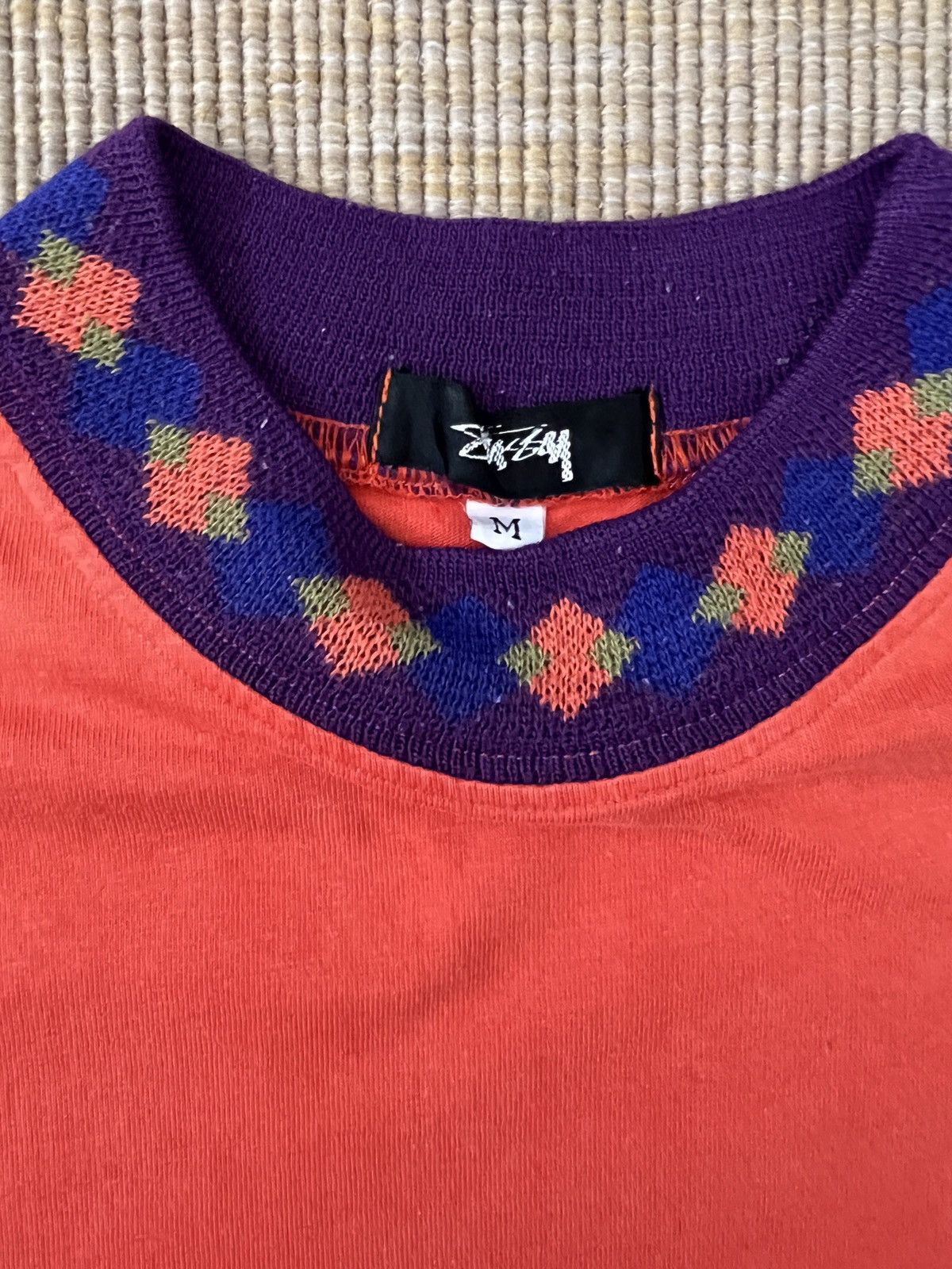 Stussy × Vintage Stussy tomtom mockneck 80’s RARE ITEM Size US M / EU 48-50 / 2 - 2 Thumbnail