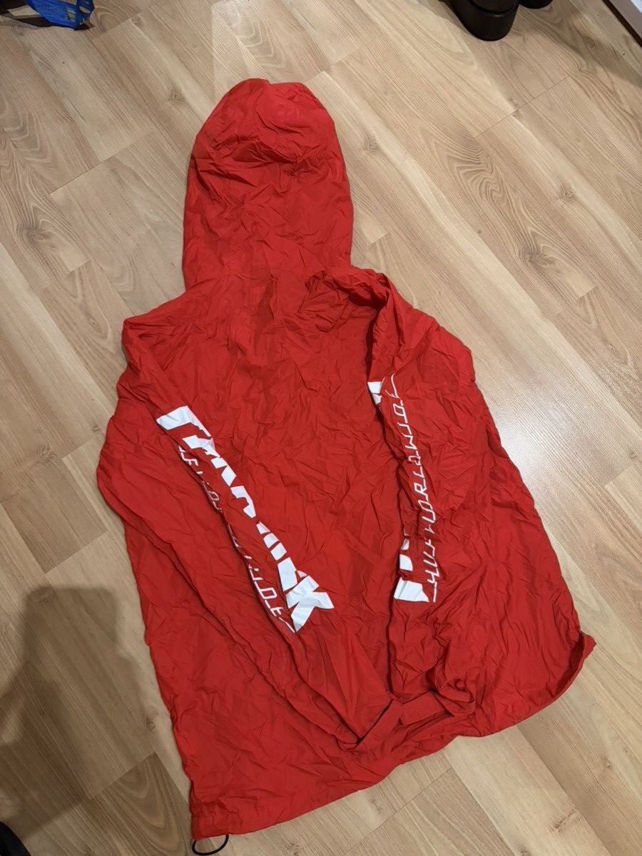 Huf × Thrasher HUF Worldwide Packable Hooded Poncho / Rain Jacket Red - L Size US L / EU 52-54 / 3 - 3 Thumbnail