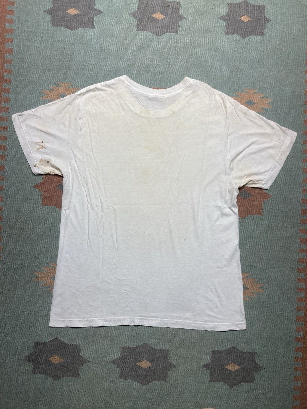 Vintage 90s y2k blank white t shirt BVD grunge soft cotton men’s XL Size US XL / EU 56 / 4 - 2 Thumbnail