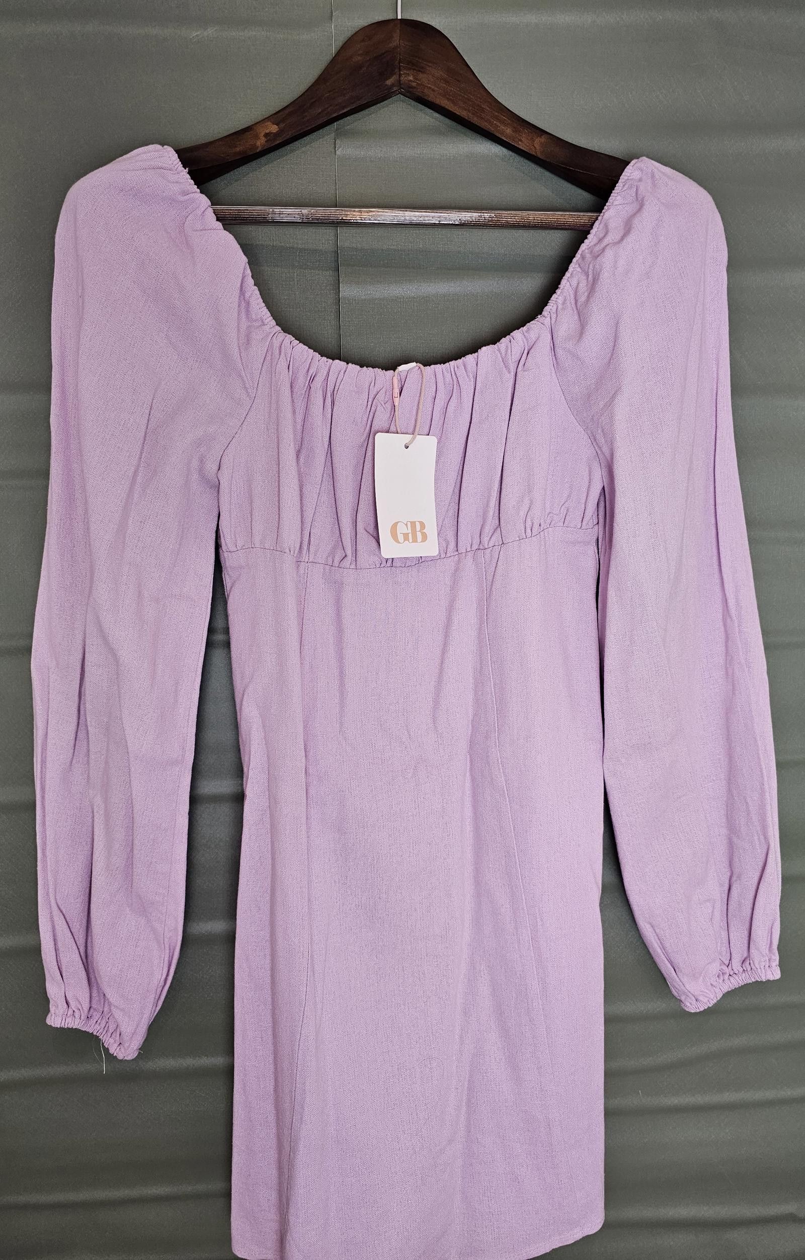 GB NWT GB Dress Purple Womens Size S Long Sleeve Size S / US 4 / IT 40 - 6 Thumbnail
