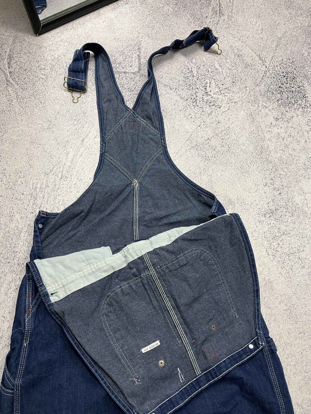 Dickies × Vintage Vintage Dickies Overall Carpenter Denim Jumpsuit Skate Rare Size US 32 / EU 48 - 8 Thumbnail