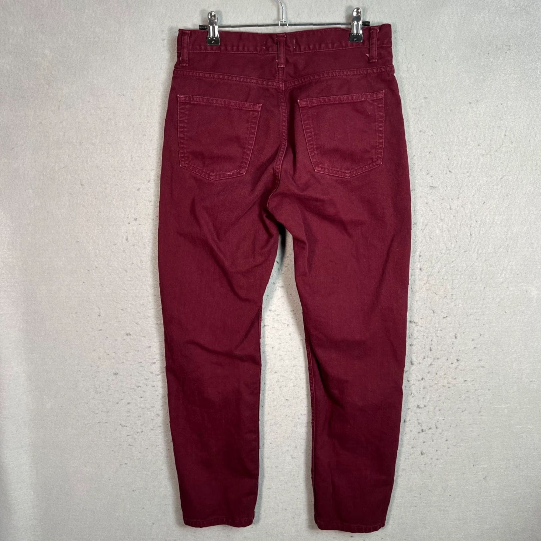 Carhartt VINTAGE Carhartt Womens Pants Tapered 27 Burgundy Cotton Chino 27x27 Adult Womens Size 27" / US 4 / IT 40 - 2 Thumbnail