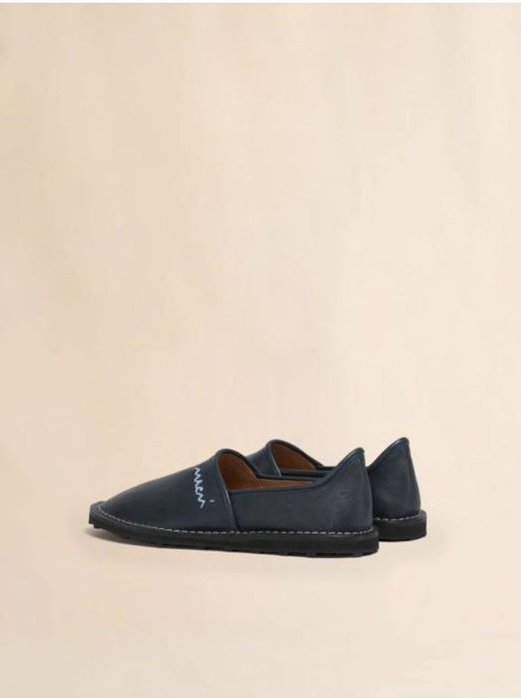 Marni o1w1db10326 Leather Slip-On Loafer in Blue Size US 9 / EU 42 - 2 Thumbnail