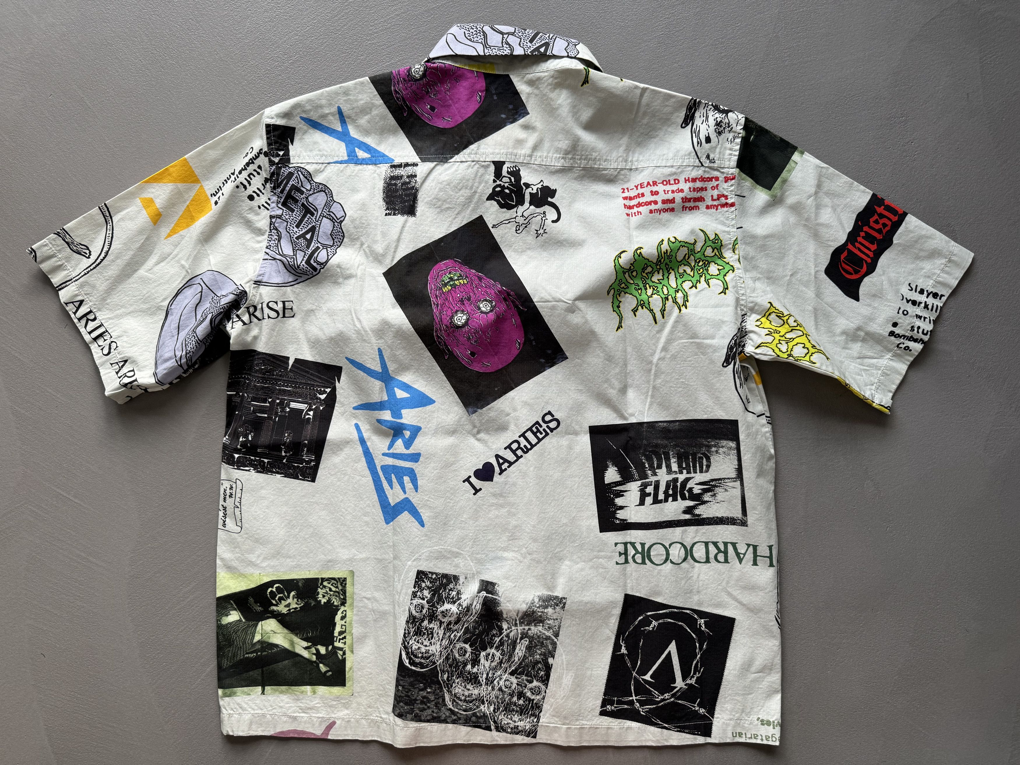 Aries Aries Camp Collar Multi Print Shirt, Size M Size US M / EU 48-50 / 2 - 6 Thumbnail