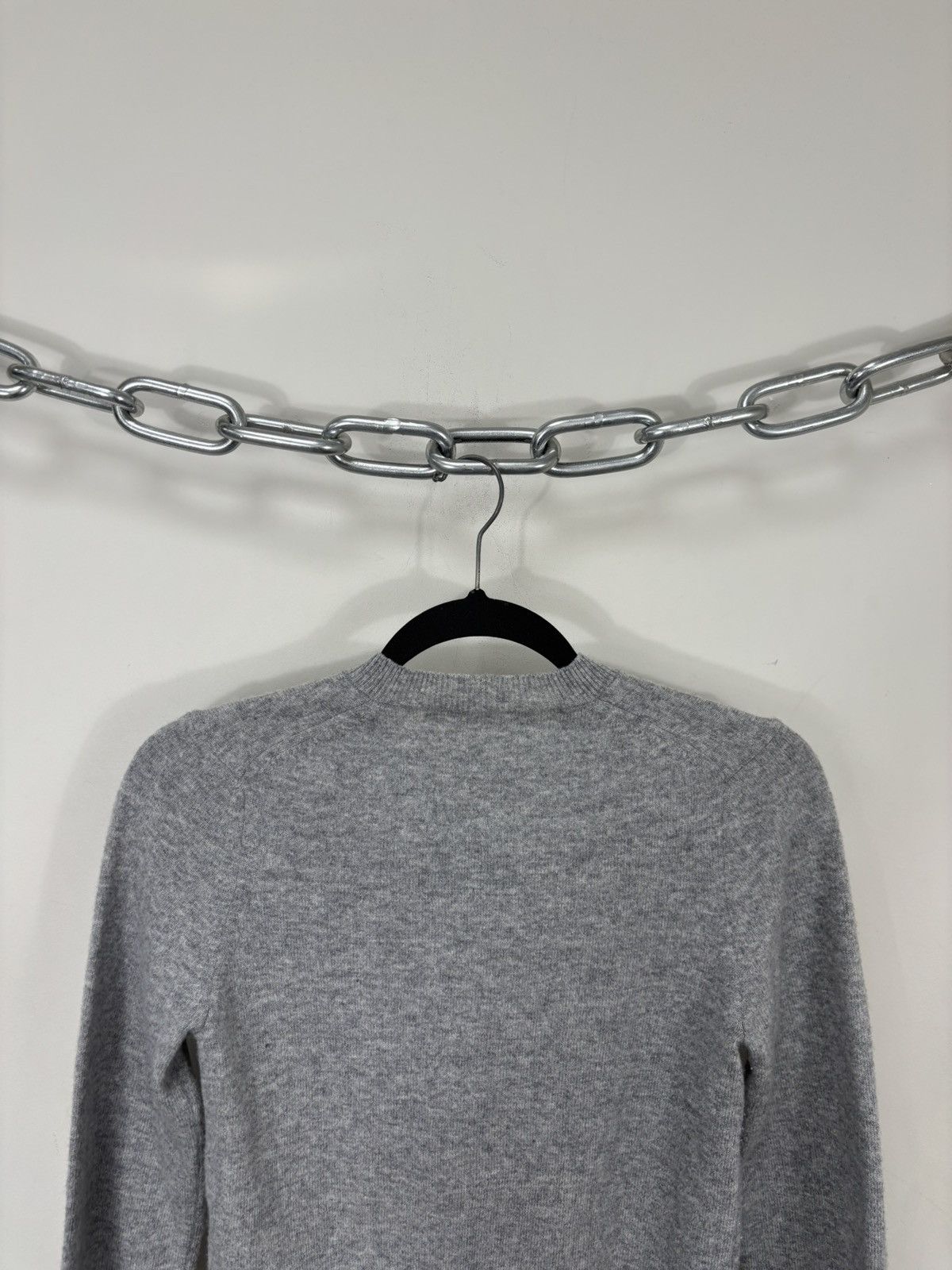 Comme des Garcons Comme Des Garcons Play Women’s Heart Gray Wool Sweater Size XS / US 0-2 / IT 36-38 - 11 Thumbnail