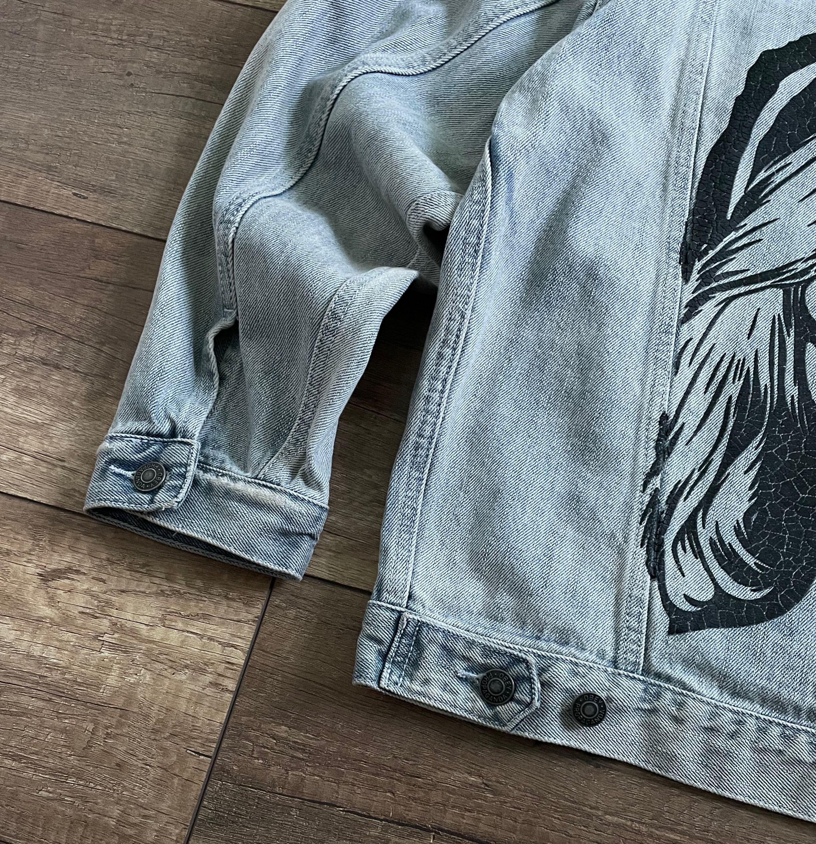 Obey Obey X Debbie Harry Oversized Washed Blue Denim Jacket Size US M / EU 48-50 / 2 - 8 Thumbnail