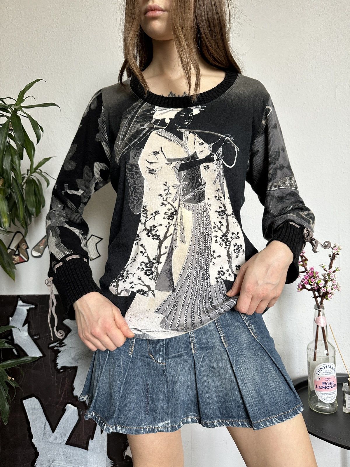 Desigual × Japanese Brand × Seditionaries Archive Desigual JPG Style Japan Tokyo Abstract Top 90s y2k Size ONE SIZE - 4 Thumbnail