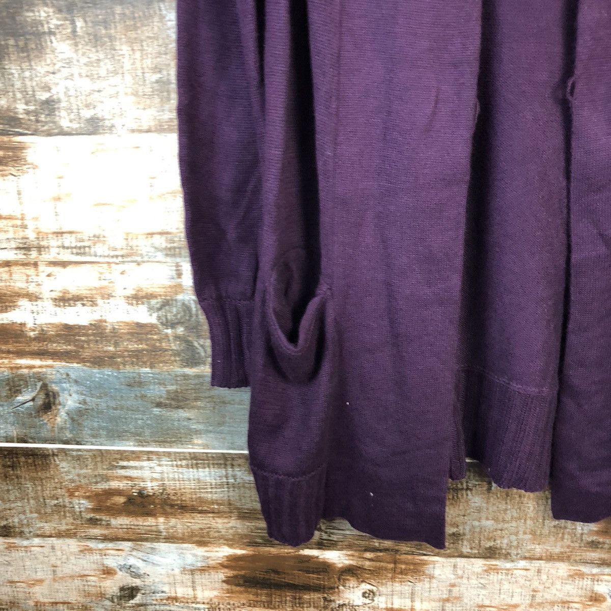 Homespun Knitwear Japan vintage Purple Cardigan Knitwear #A1581 Size US L / EU 52-54 / 3 - 7 Thumbnail