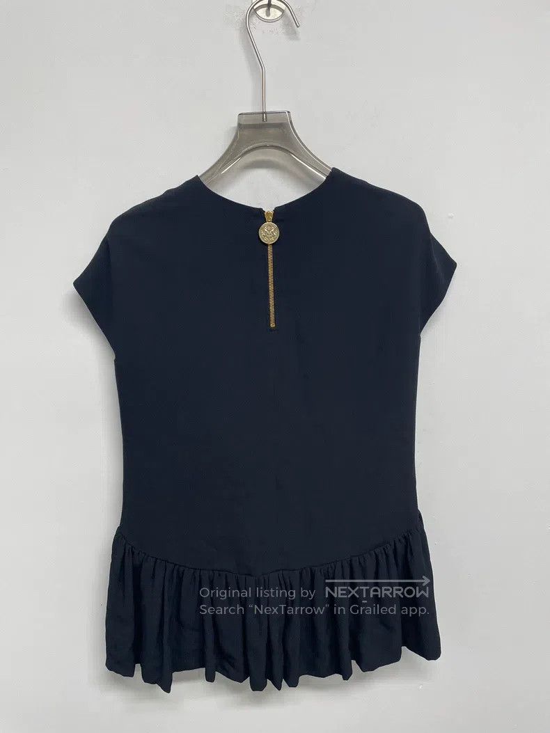 Balenciaga Balenciaga Ruffled Hem Top, Black, Size 36 Size XS / US 0-2 / IT 36-38 - 2 Thumbnail