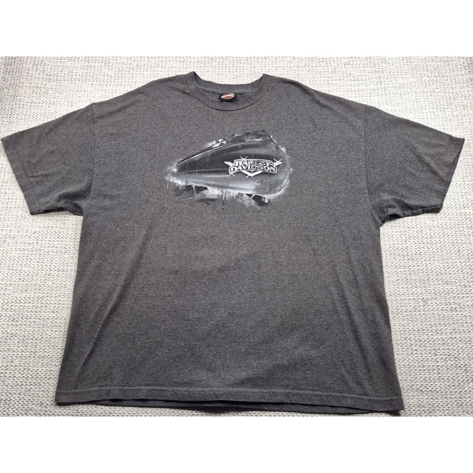 Harley Davidson Harley-Davidson Shirt Mens 3XL Gray Skull Tank Graphic Biker Tee Cancun Mexico Size US XXL / EU 58 / 5 - 3 Thumbnail