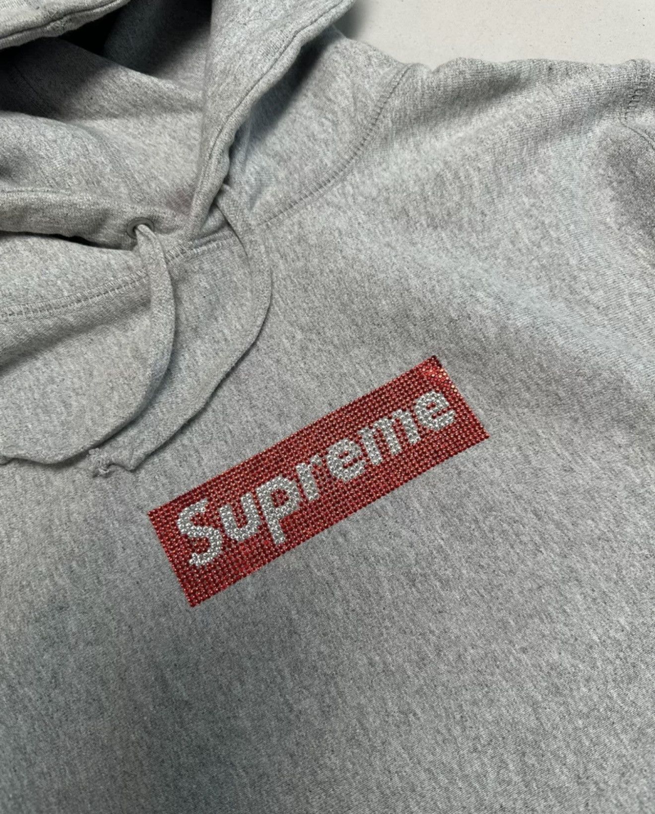 Supreme Swarovski Box Logo Hoodie | Grailed
