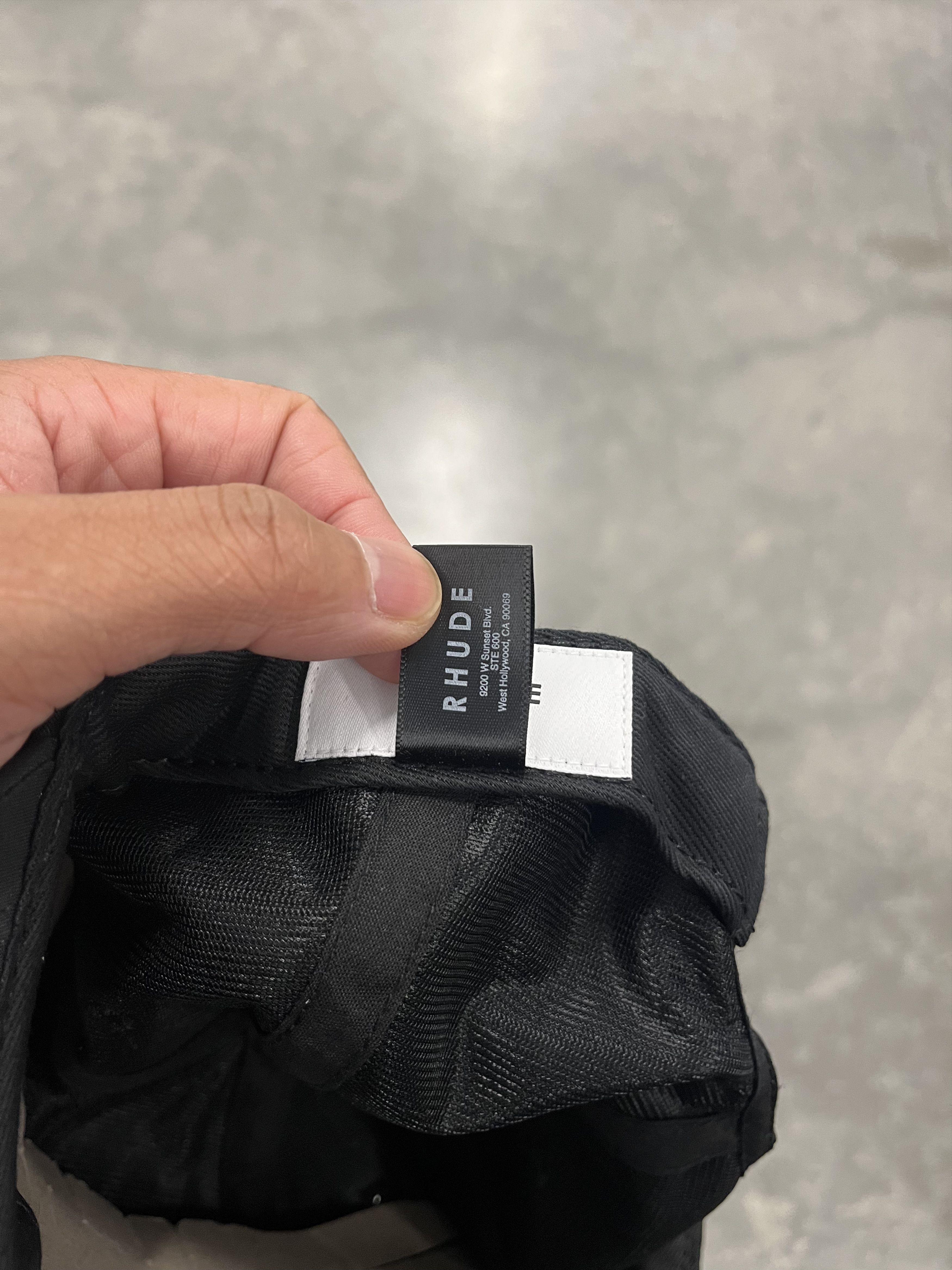 Rhude Rhude Satin Black snapback Size ONE SIZE - 7 Thumbnail