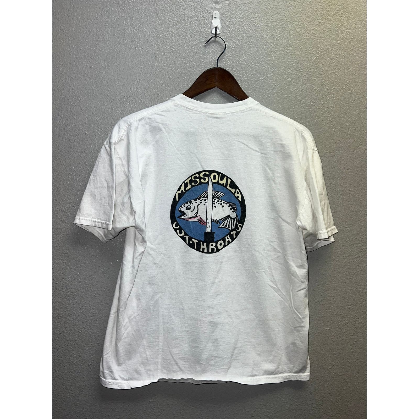 Jerzees Vintage Missoula Shirt Cutthroats Cut Throats Fish Tee Large Size US L / EU 52-54 / 3 - 1 Thumbnail