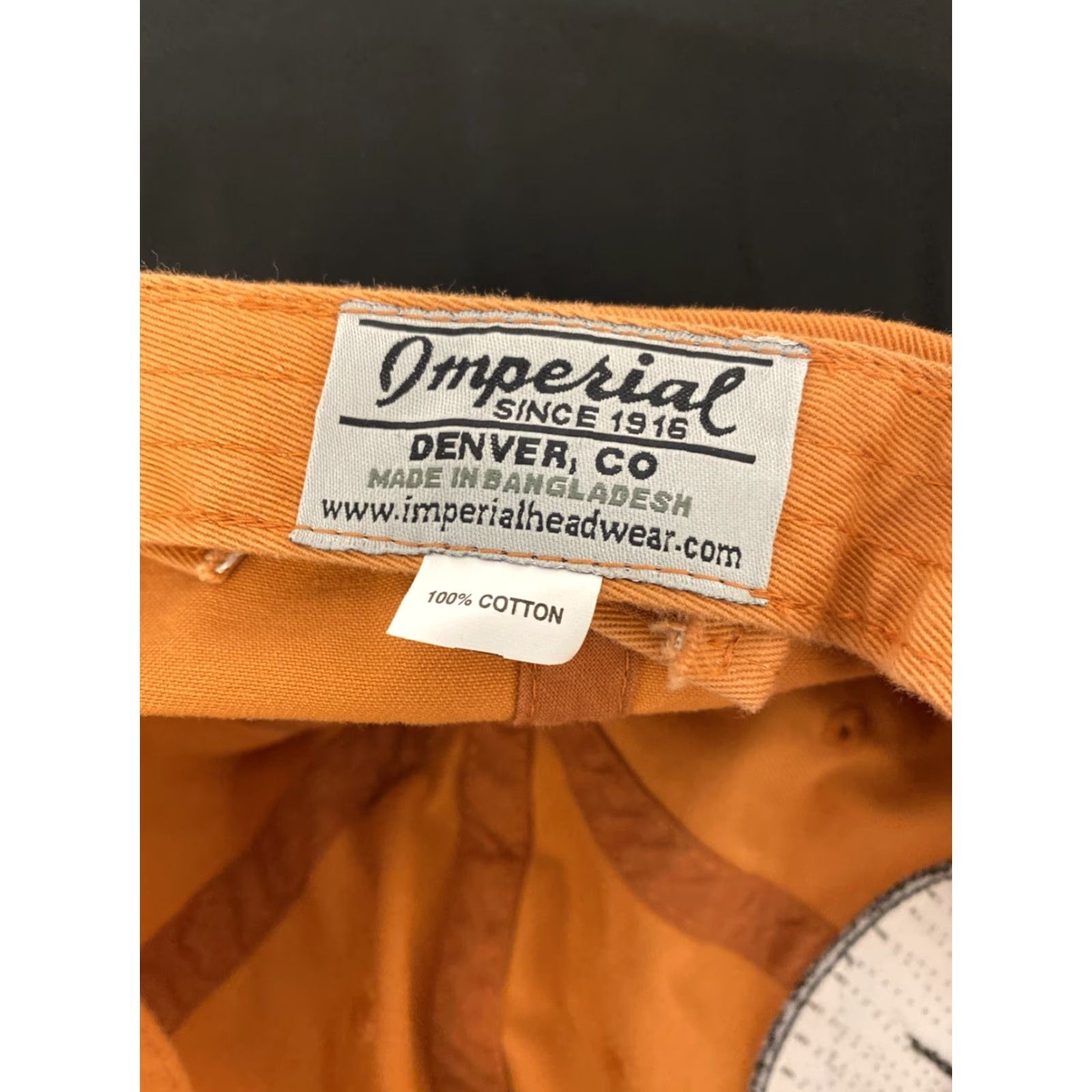 Imperial VINTAGE Imperial Baseball Cap Men Adjustable Orange Gold 100% Cotton Strapback Size ONE SIZE - 6 Thumbnail
