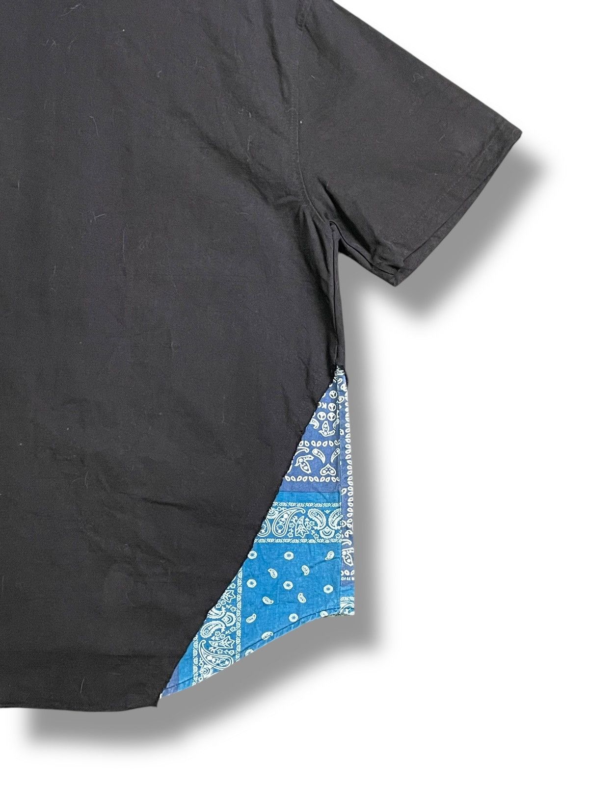 Designer × Japanese Brand Change Well Patchwork Design Button Ups Shirt (38) Size US M / EU 48-50 / 2 - 8 Thumbnail