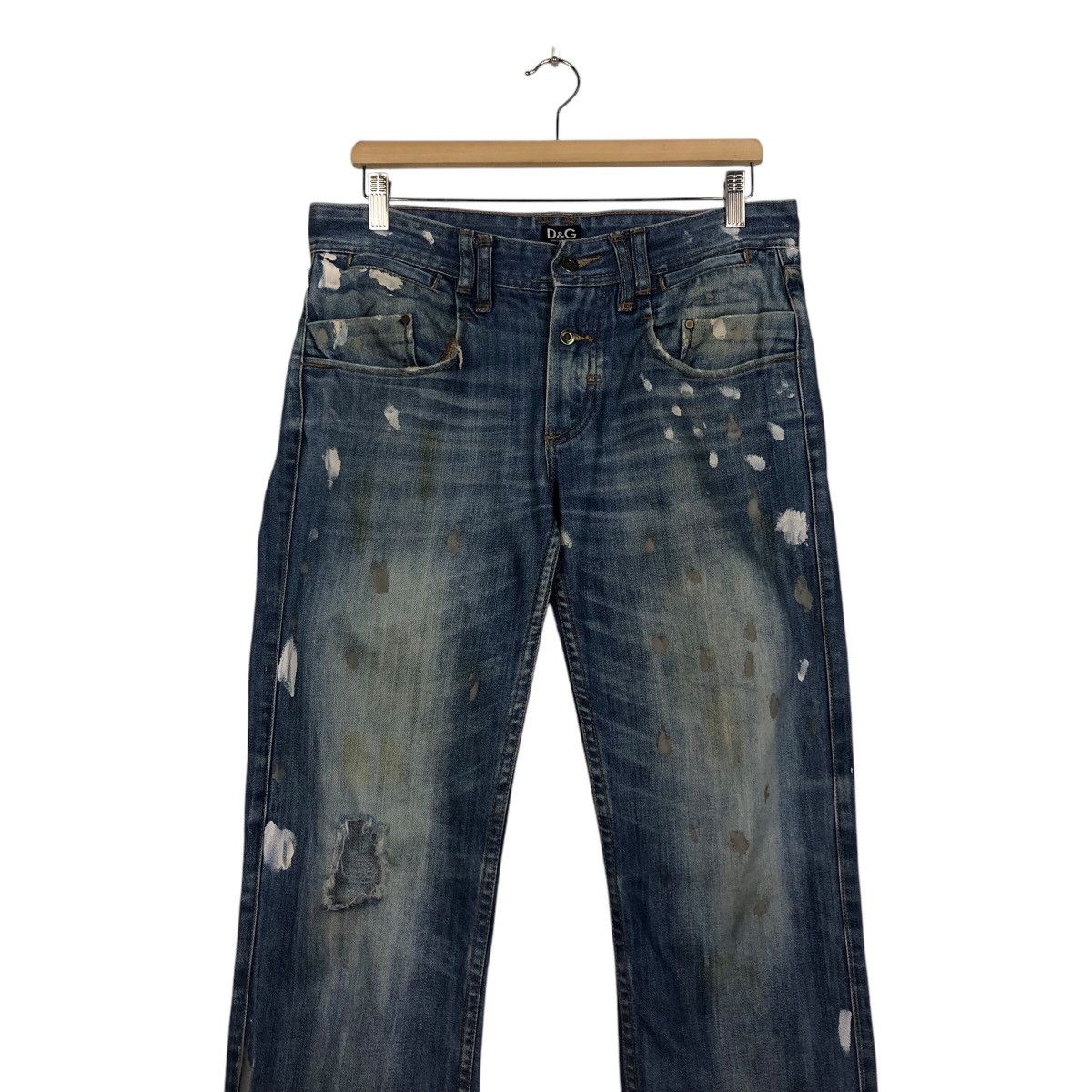 Dolce & Gabbana 📌Vintage Distressed Denim Jeans D&G Made in Italy Size US 34 / EU 50 - 5 Thumbnail