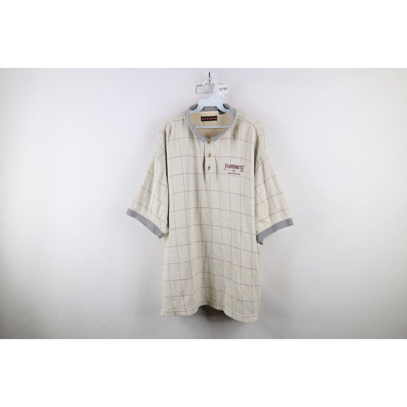 Vintage Vintage 90s Streetwear Distressed Frankenmuth Michigan Polo Size US XL / EU 56 / 4 - 1 Thumbnail