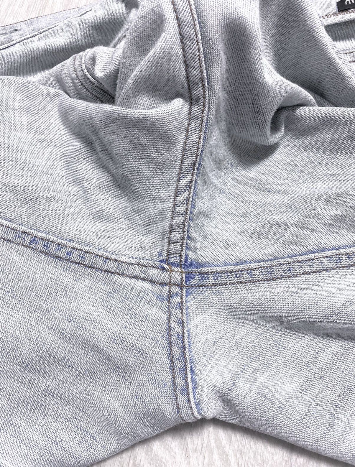 Miu Miu Vintage Archival Miu Miu Washed Blue Distressed Jeans Denim Size US 36 / EU 52 - 20 Thumbnail